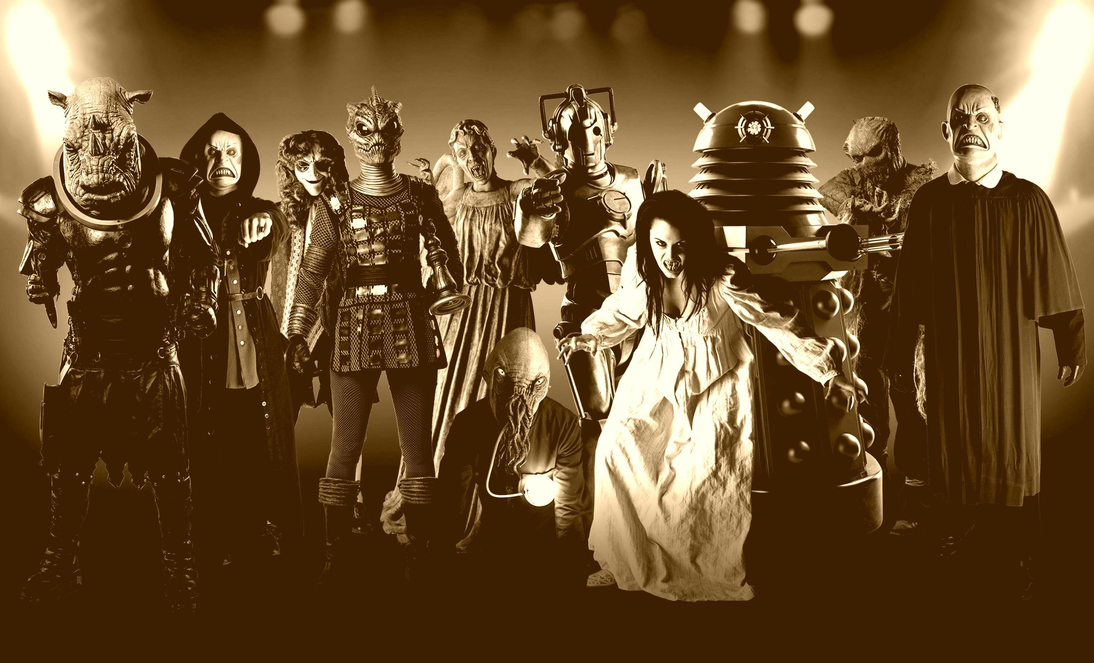 Cybermen Doctor Who Daleks Villians Wallpaper HD