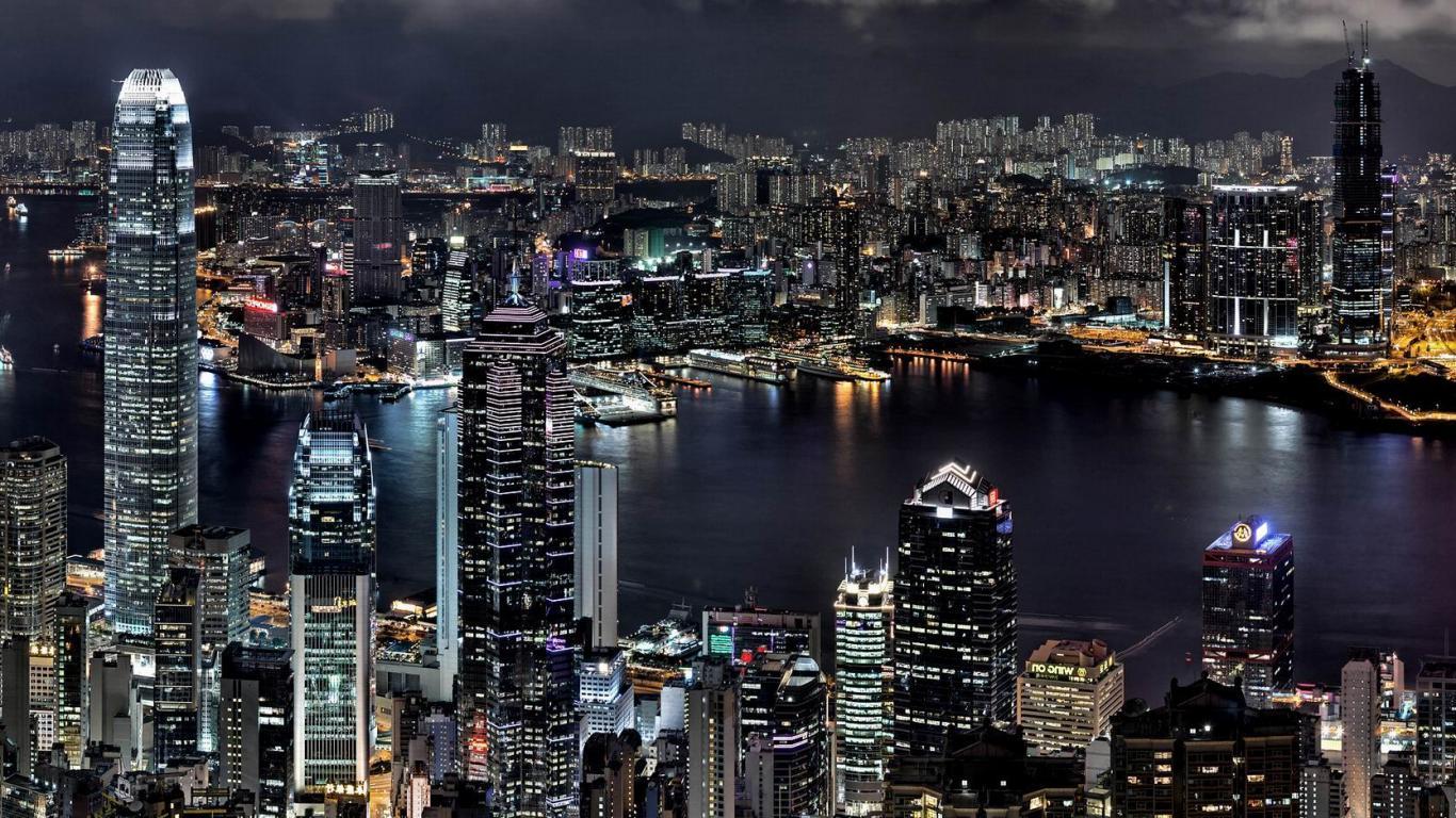 Collection of City At Night Background on HDWallpaper 1366x768