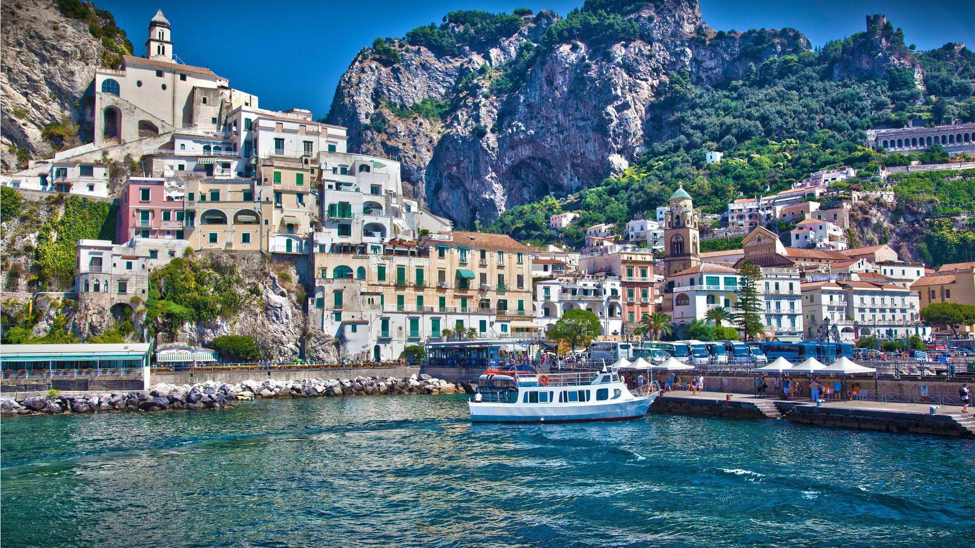 Amalfi Salerno Italy. Full HD Desktop Wallpaper 1080P