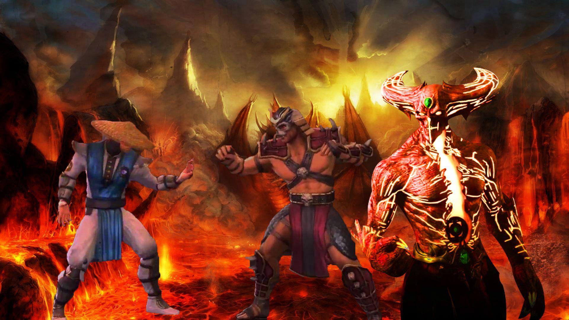 Thor and Darkseid vs Raiden, Shao Kahn and Shinnok
