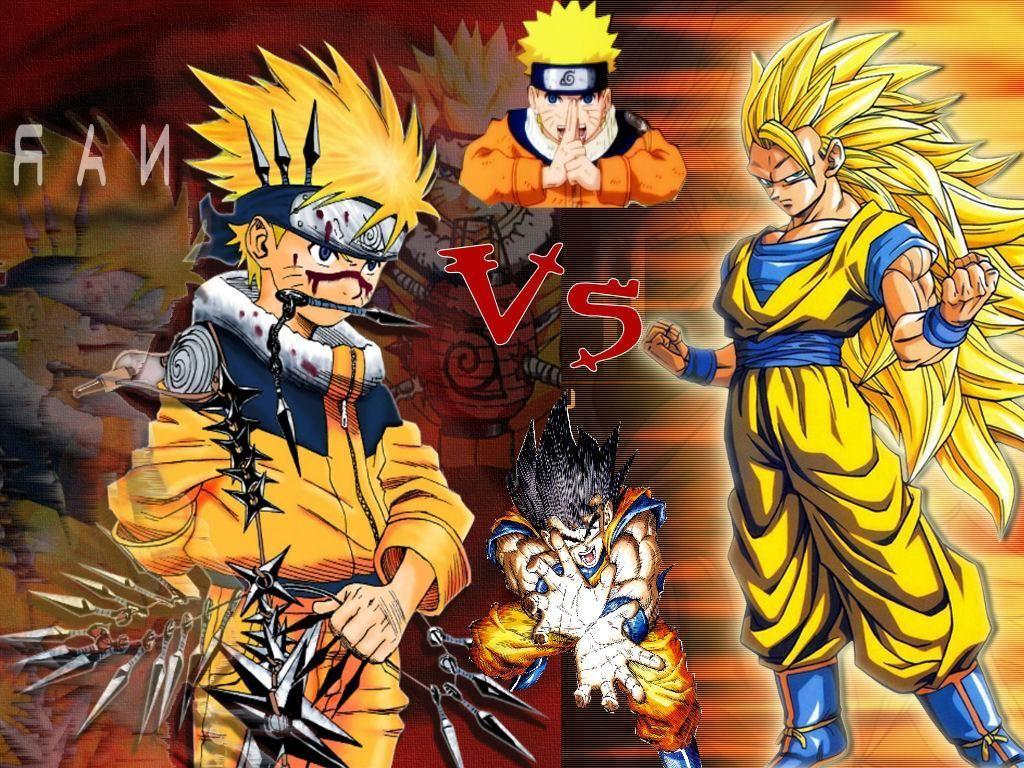 GOKU VS NARUTO (Wallpaper) by OxeloN on DeviantArt