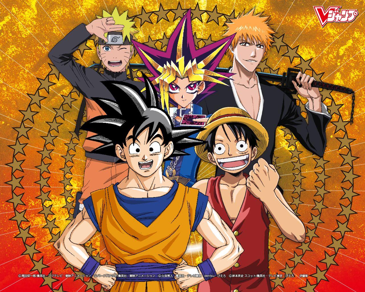 Goku and Naruto Background Image for iPad mini 3