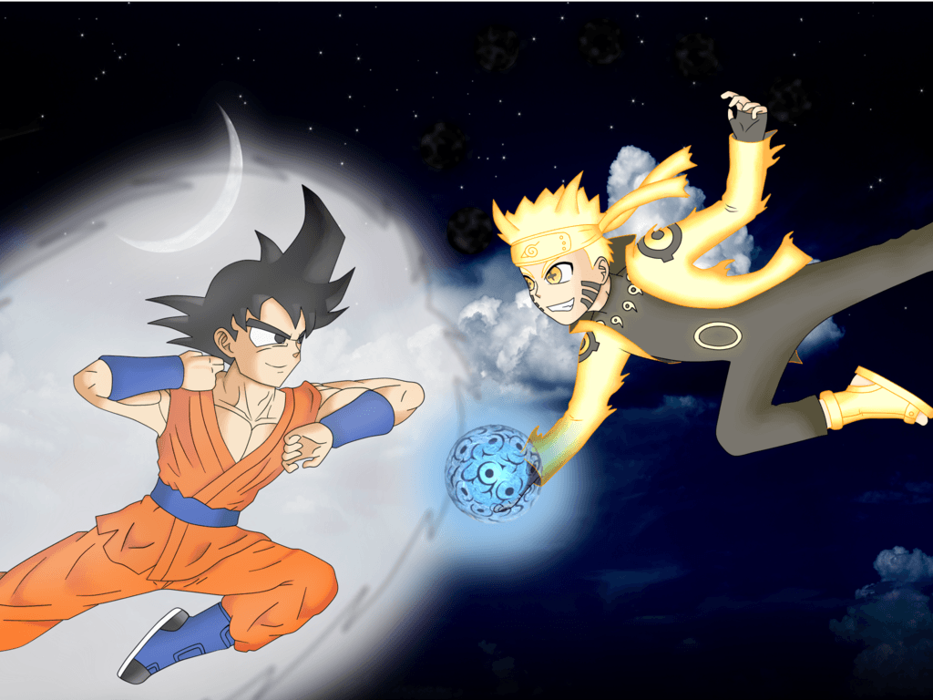 Son Goku vs Uzumaki Naruto by kakaroto123.
