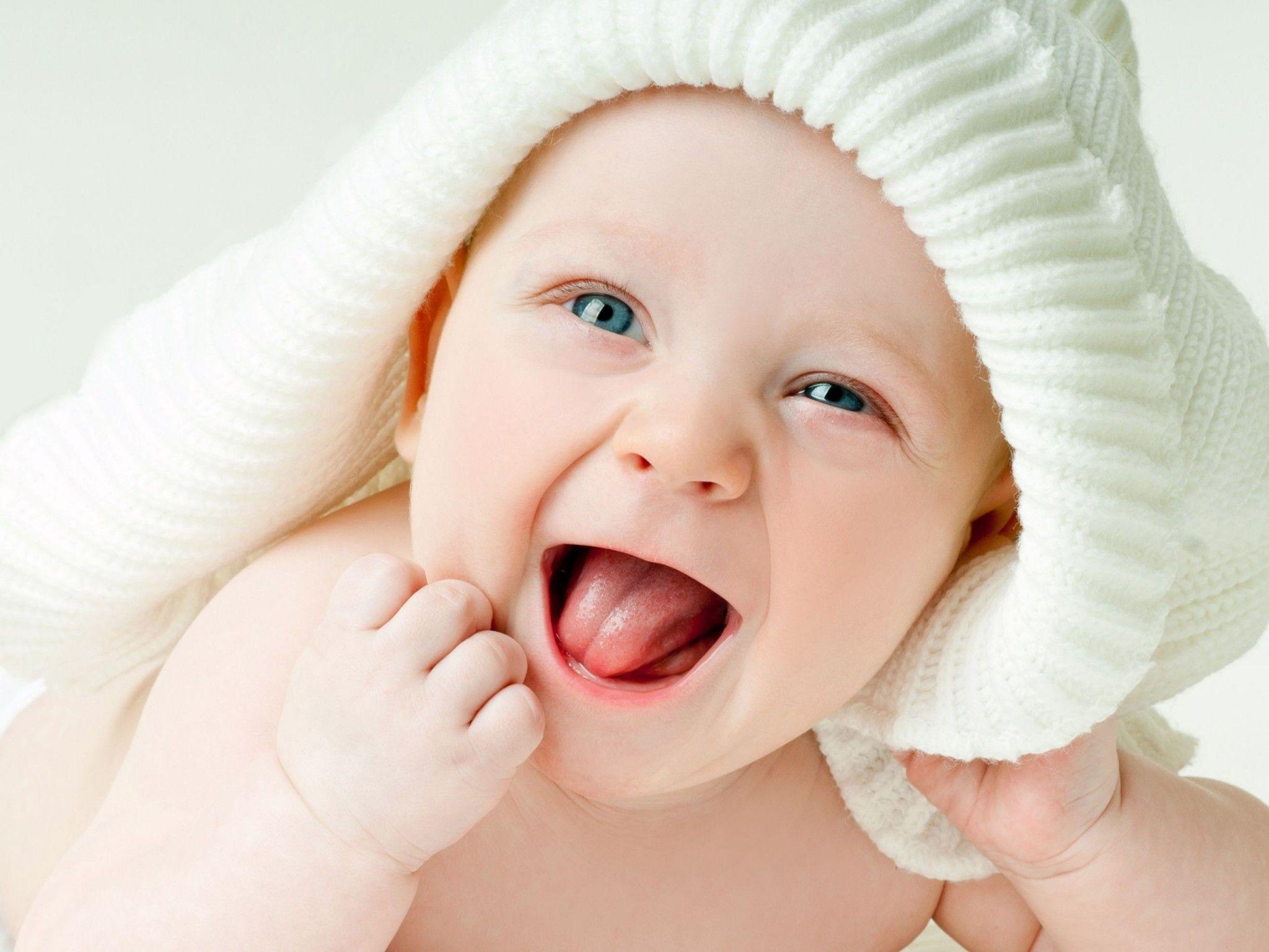 Cute Baby Boy Green Eyes Wide Wallpaper: Desktop HD Wallpaper