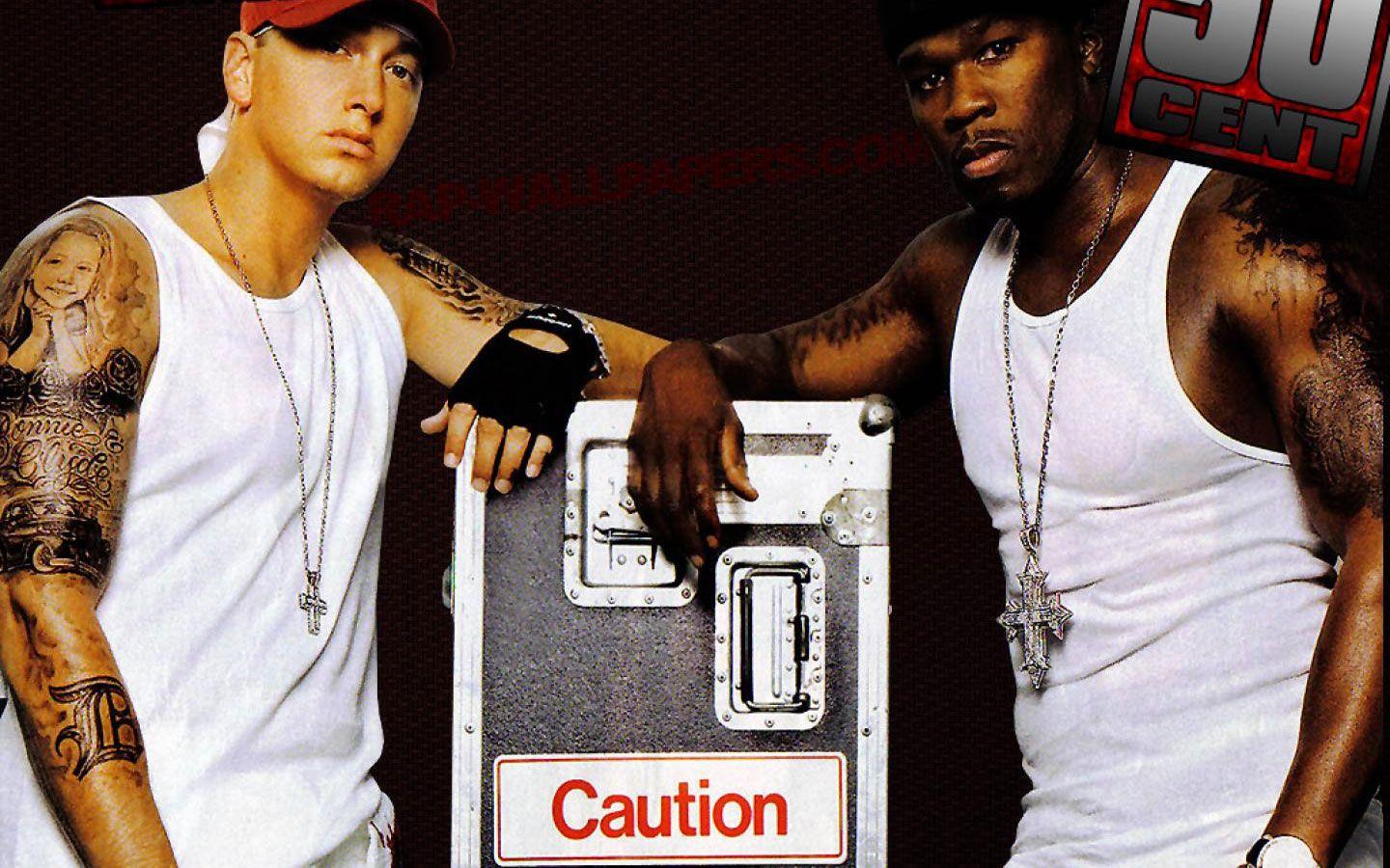 EMINEM FIFTY 50 CENT CAUTION POSTER 22x34 NEW FREE FAST SHIPPING