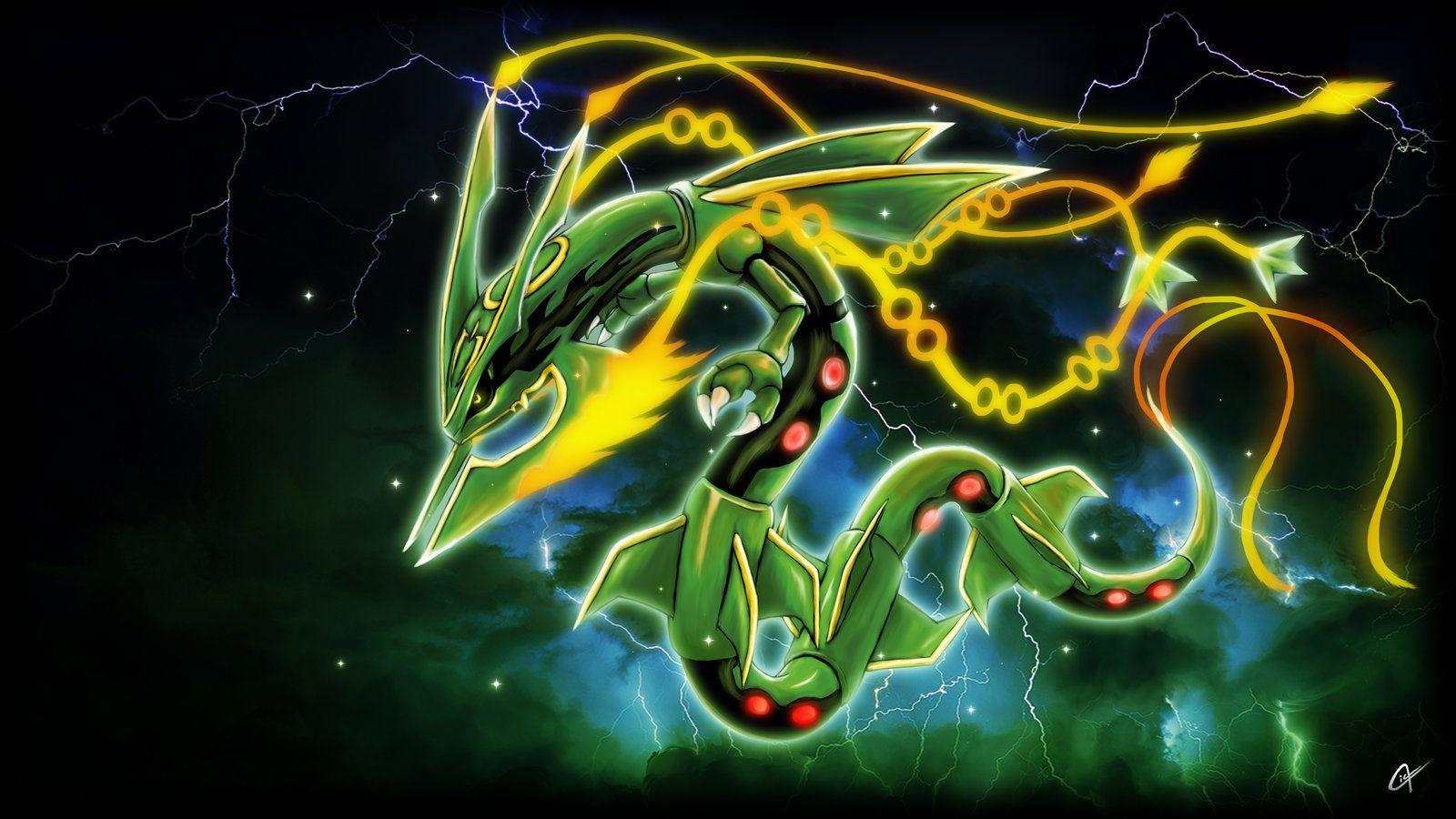 Mega Rayquaza Shiny Pokemon , Shiny Mega Rayquaza HD wallpaper