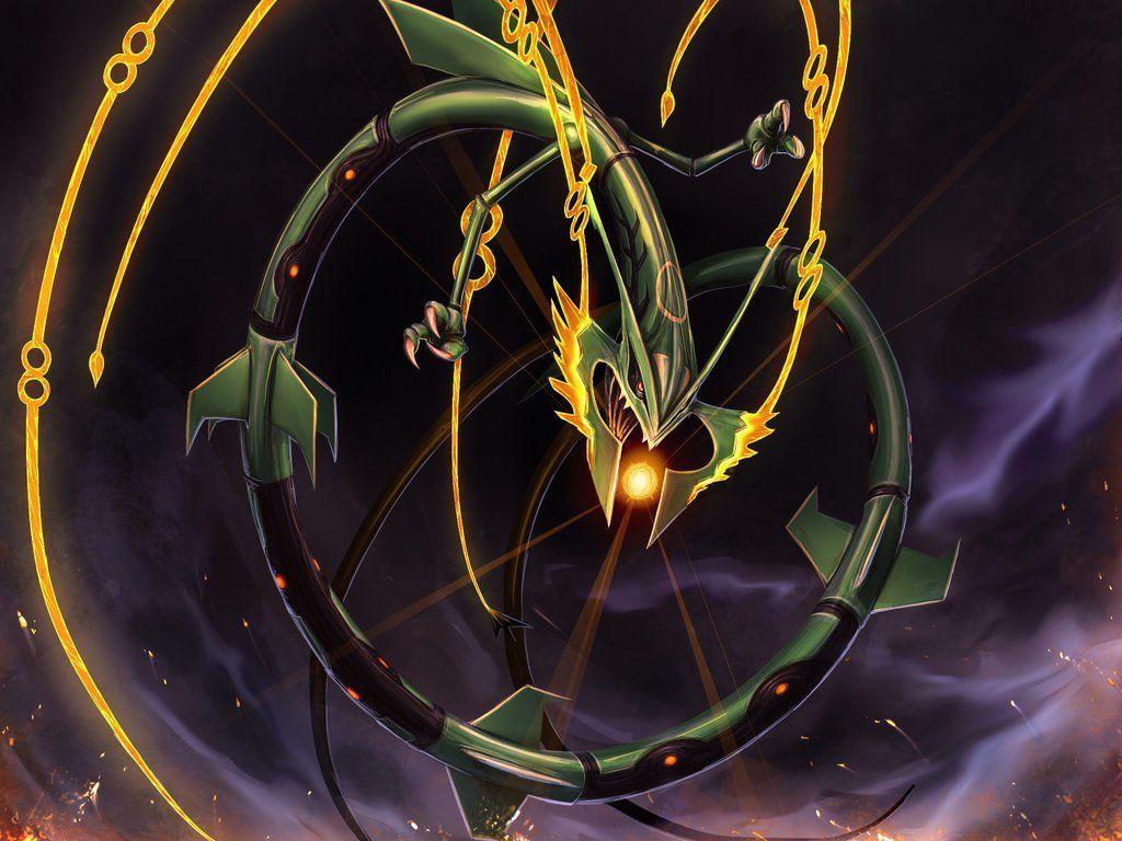 Shiny mega rayquaza HD wallpapers