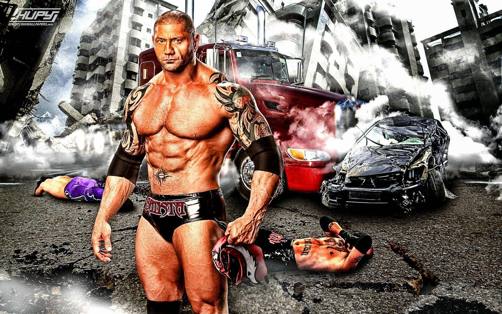 HD Wallpaper of Batista wrestling in urdu