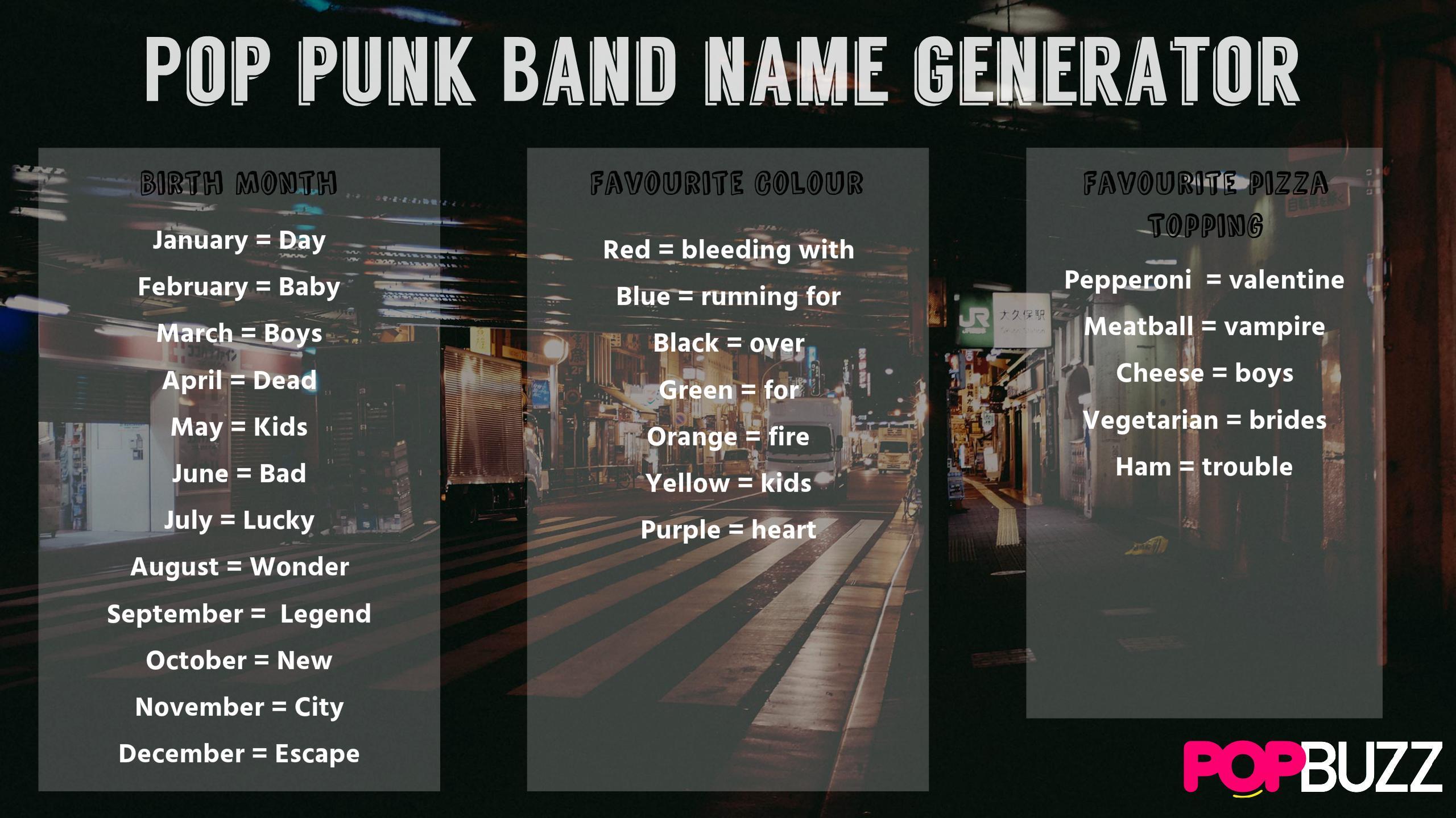 What Would You Name Your Pop Punk Band?