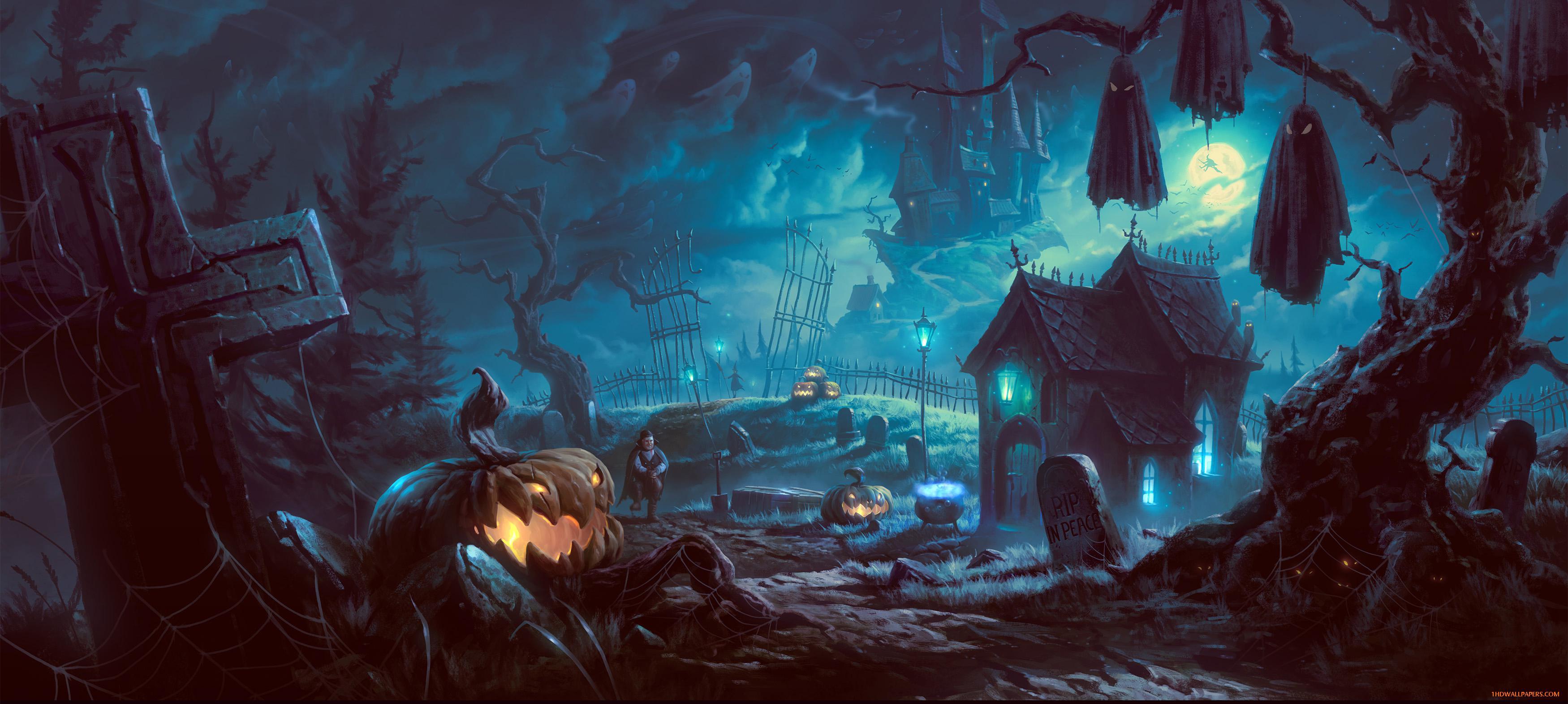 Happy Halloween Terror Horror HD Wallpaper