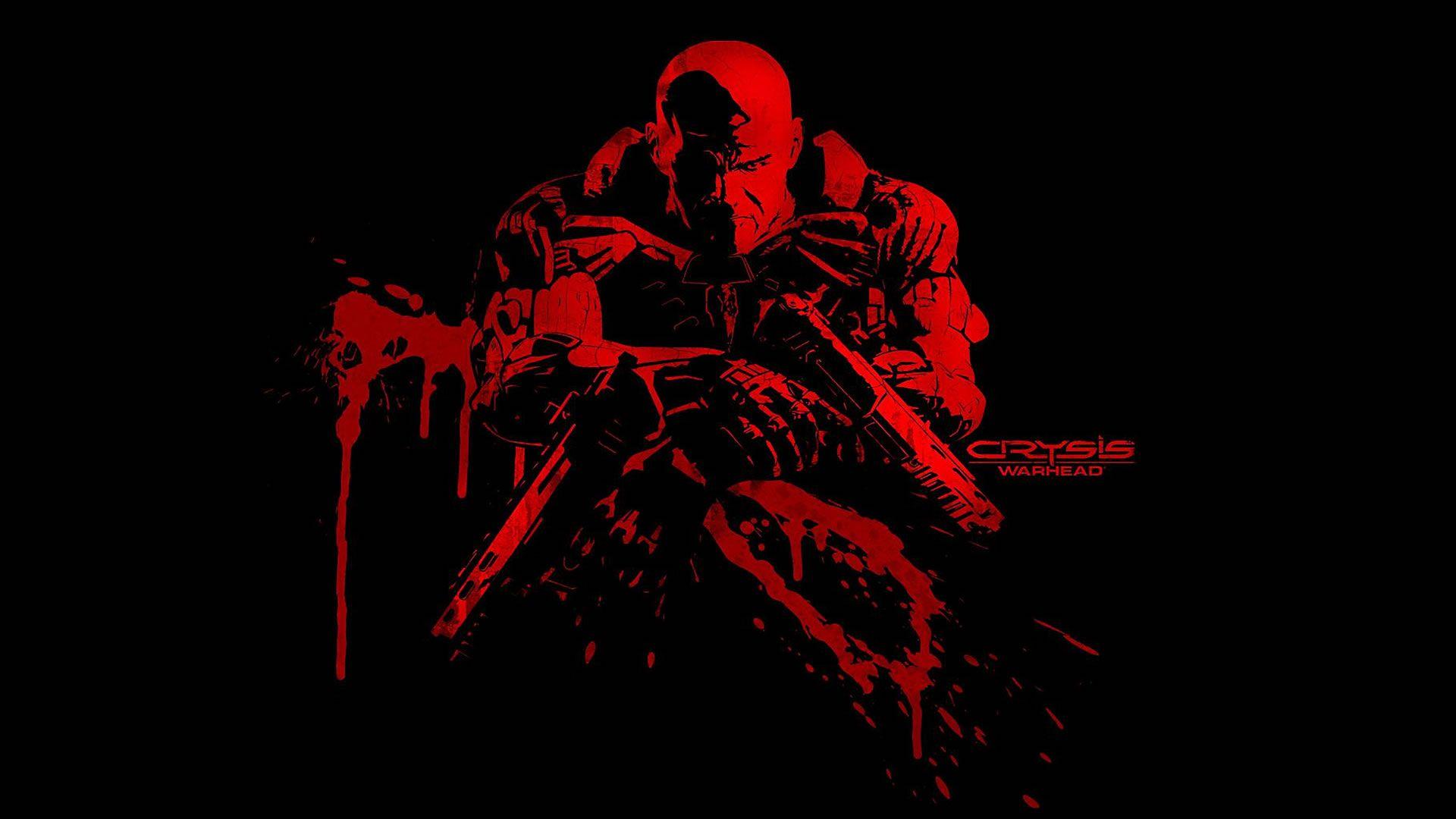 Psycho In Blood Red Warhead Wallpaper