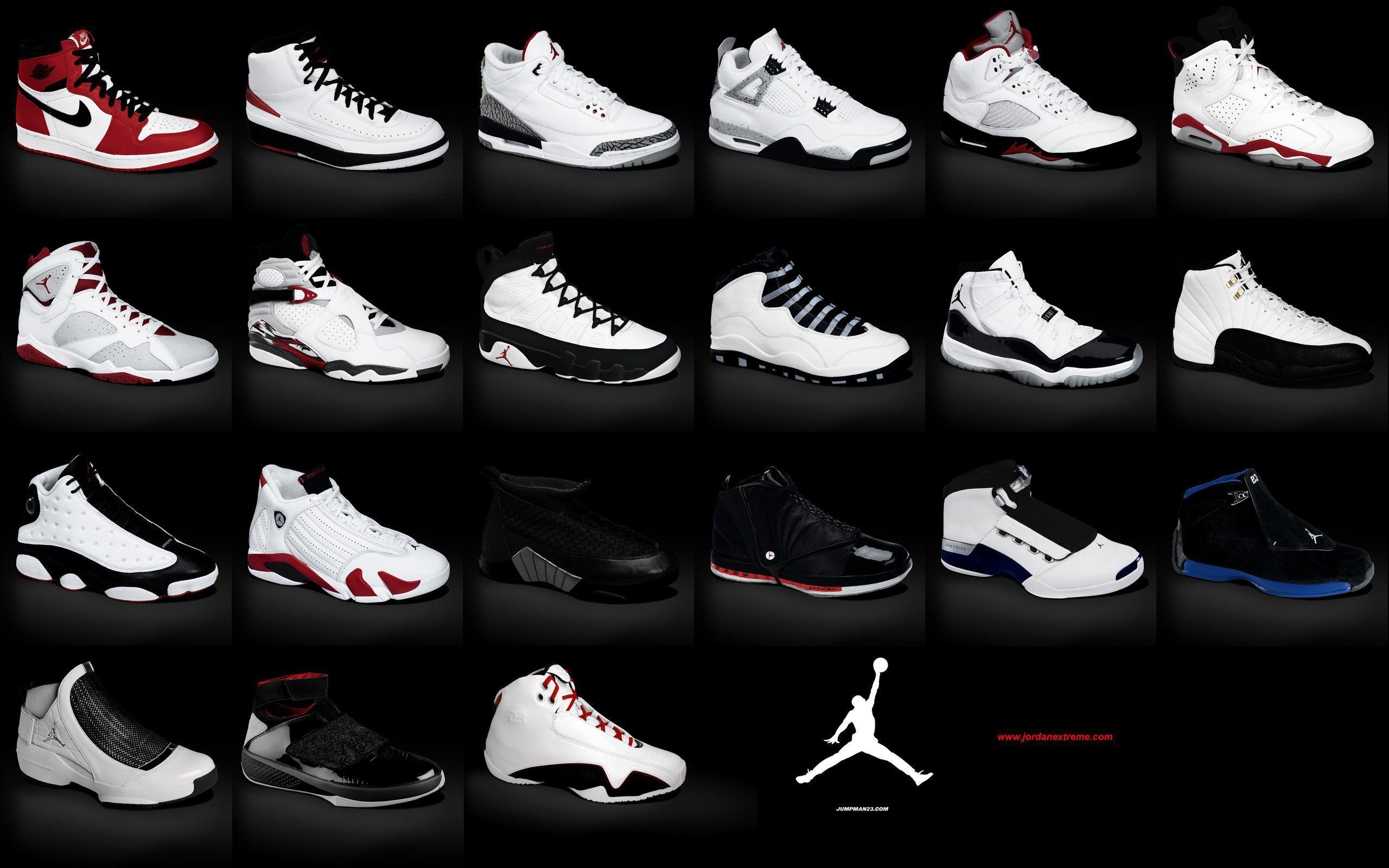 jordan shoes from 1 to 33
