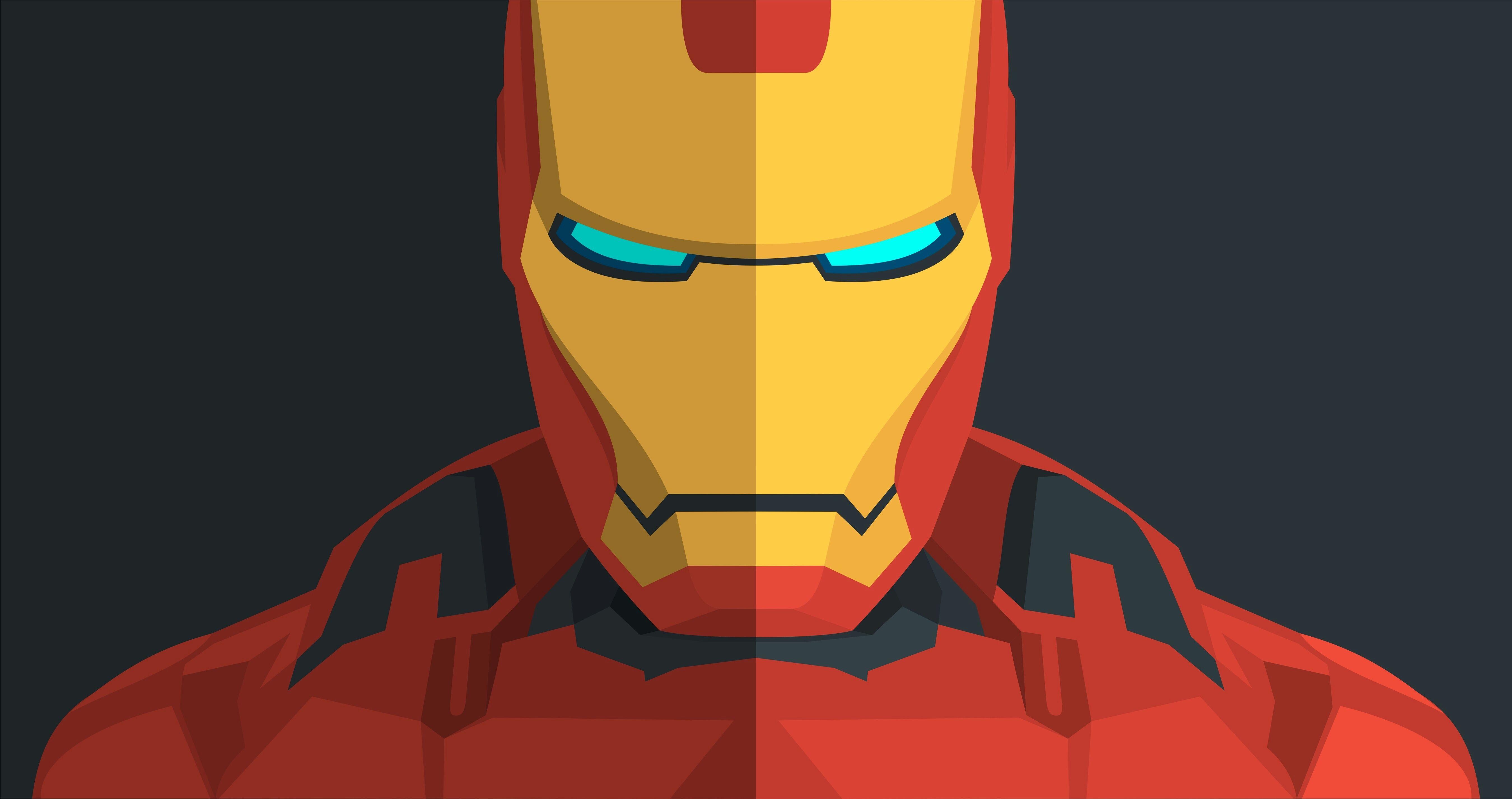 Wallpapers Iron Man, Minimal, HD, 4K, Creative Graphics,