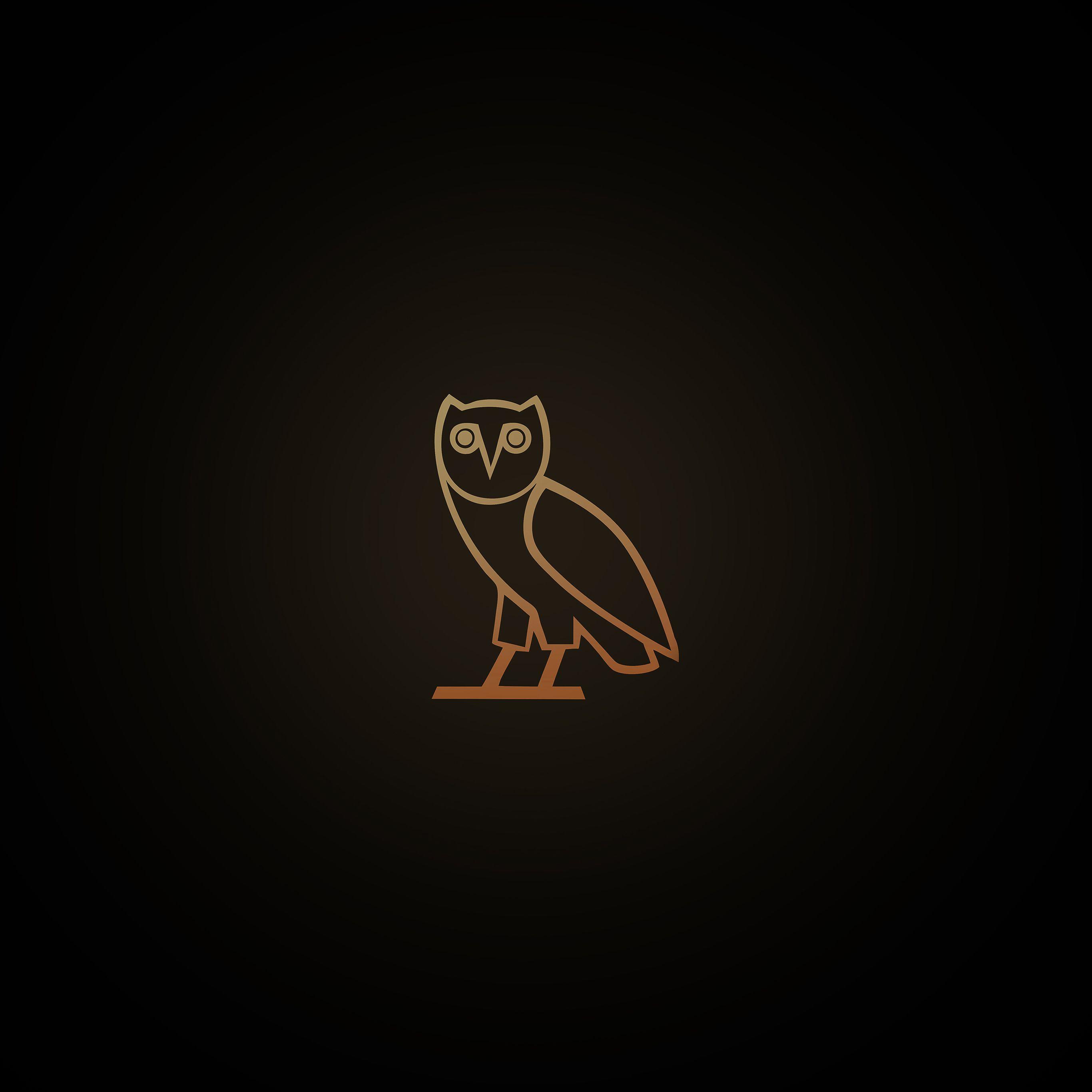 Wallpaper Ovo Owl Logo Dark Minimal