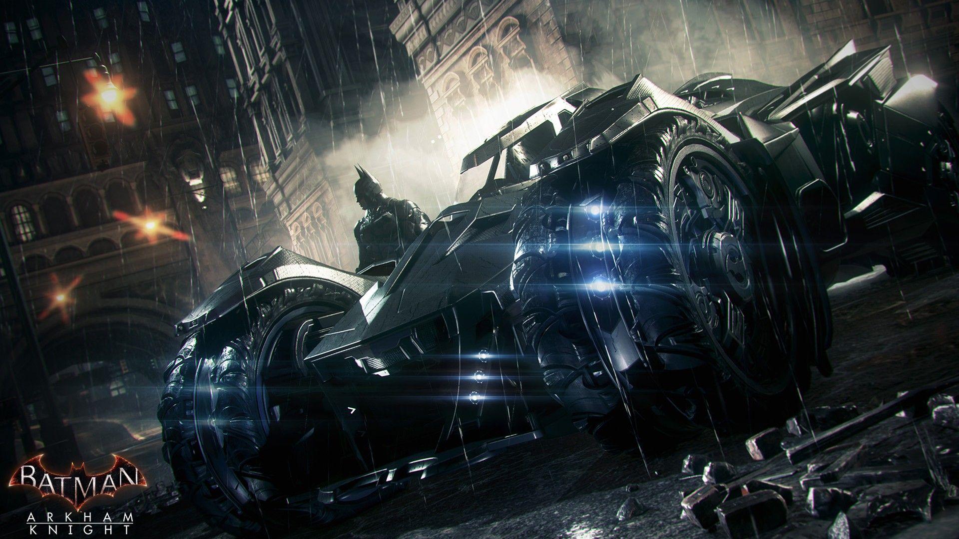 Batman Arkham Knight Batmobile Desktop Wallpaper