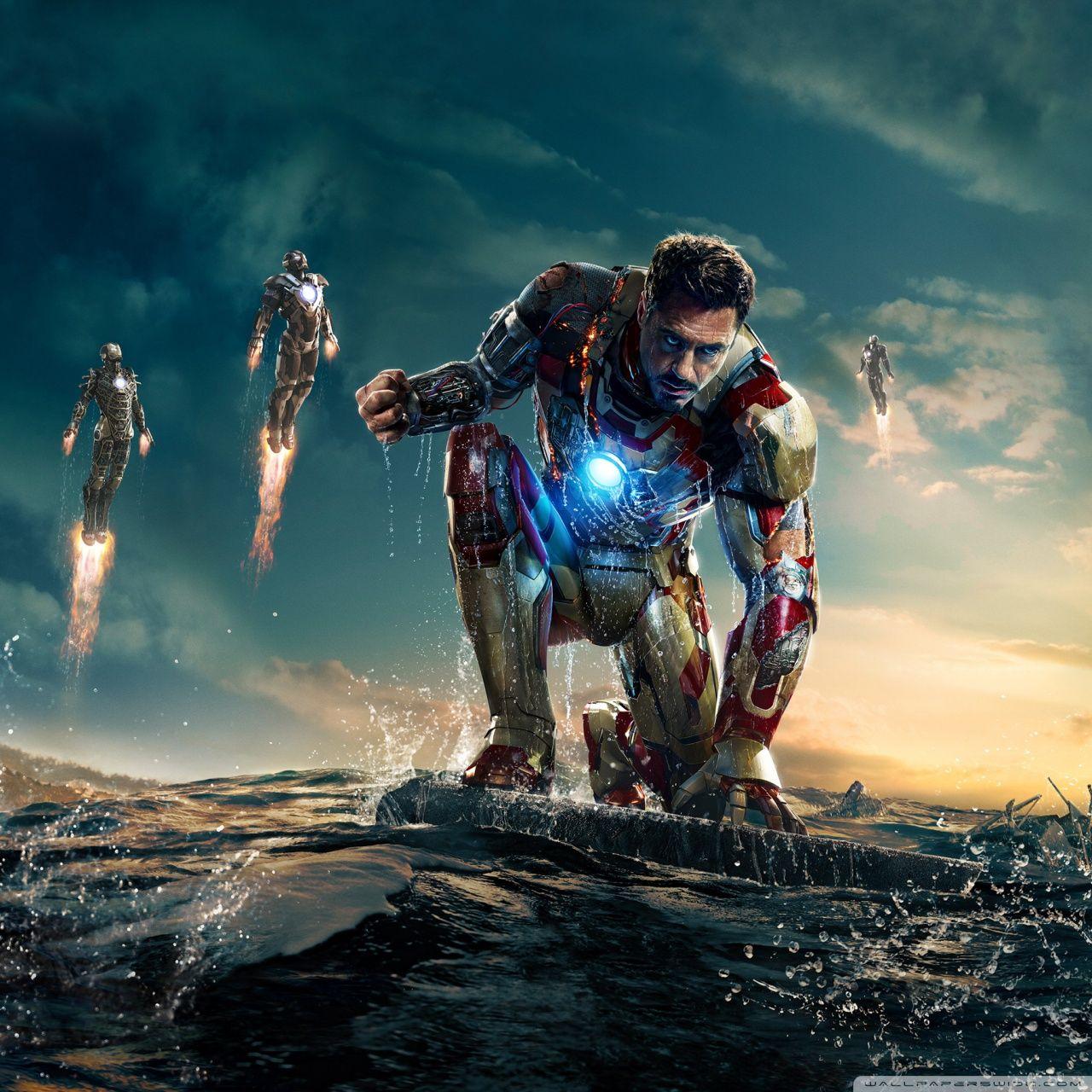 Iron Man 3 Iron Man vs Mandarin ❤ 4K HD Desktop Wallpapers for 4K