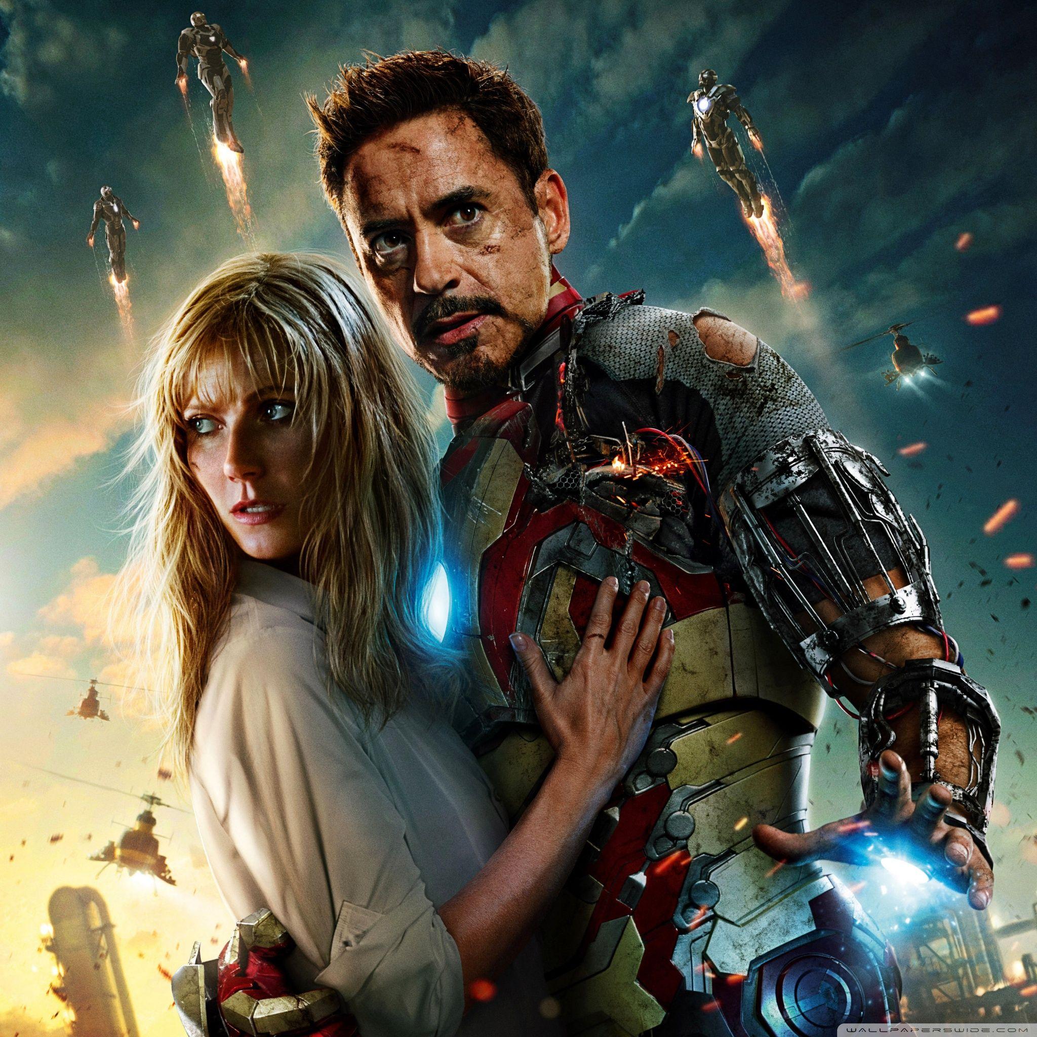 Iron Man 3 Tony Stark And Pepper Potts ❤ 4K HD Desktop Wallpapers