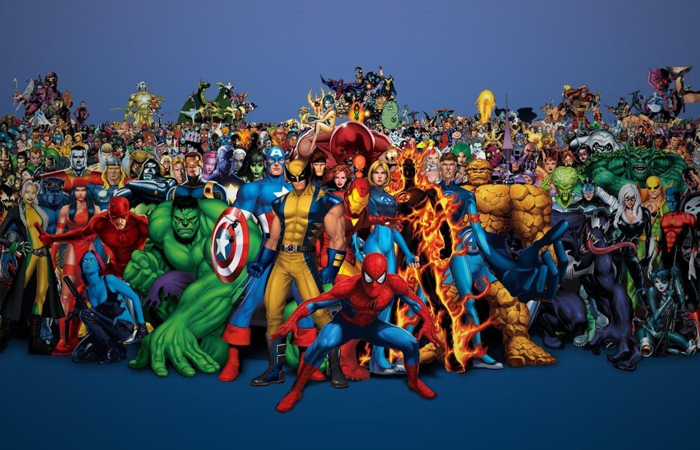 Super Heroes HD Wallpaper Iron Man, Wolverine, Thor, Hulk, Batman 1400
