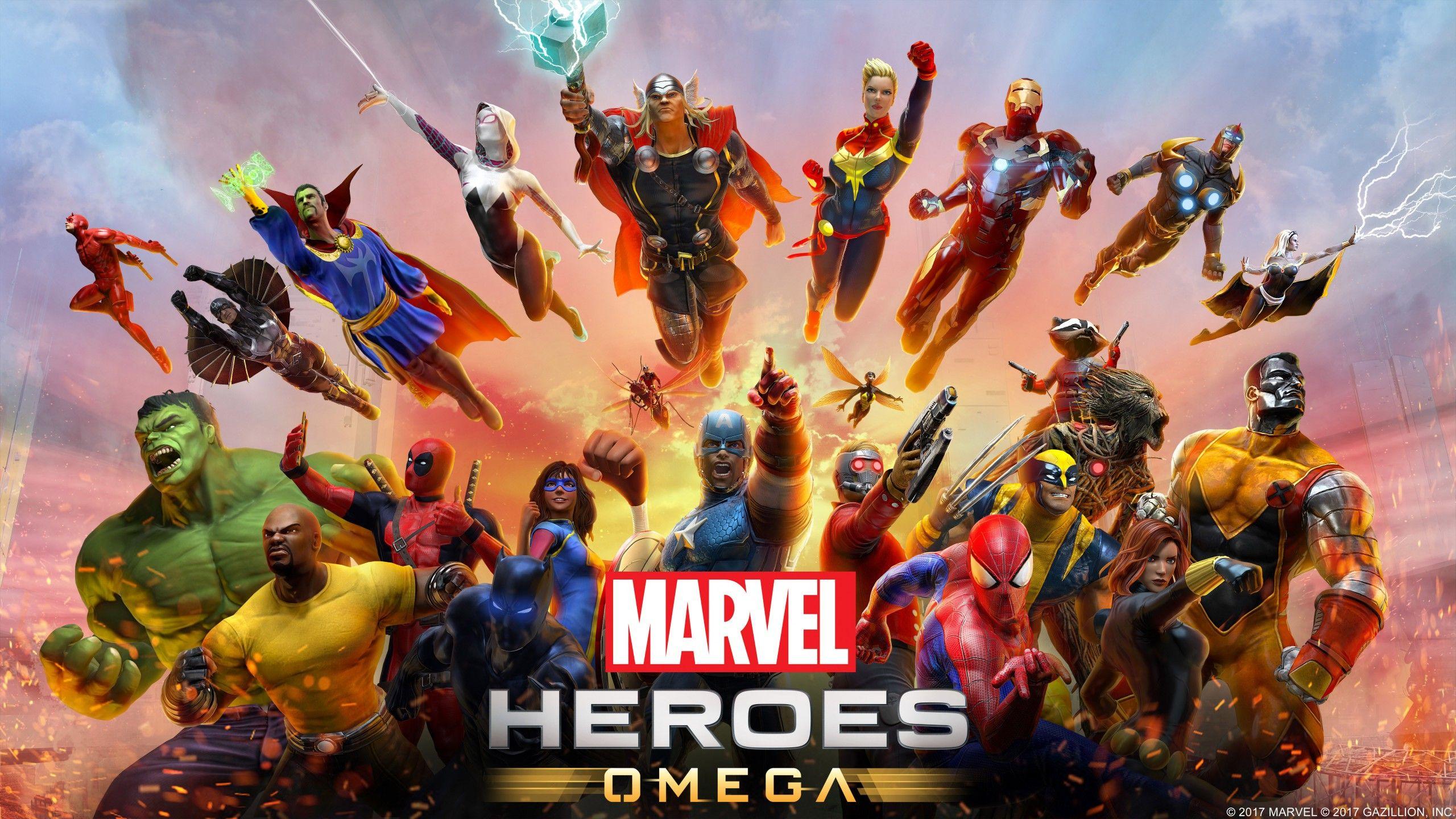 Wallpaper Marvel Heroes Omega, PS 4K, Games