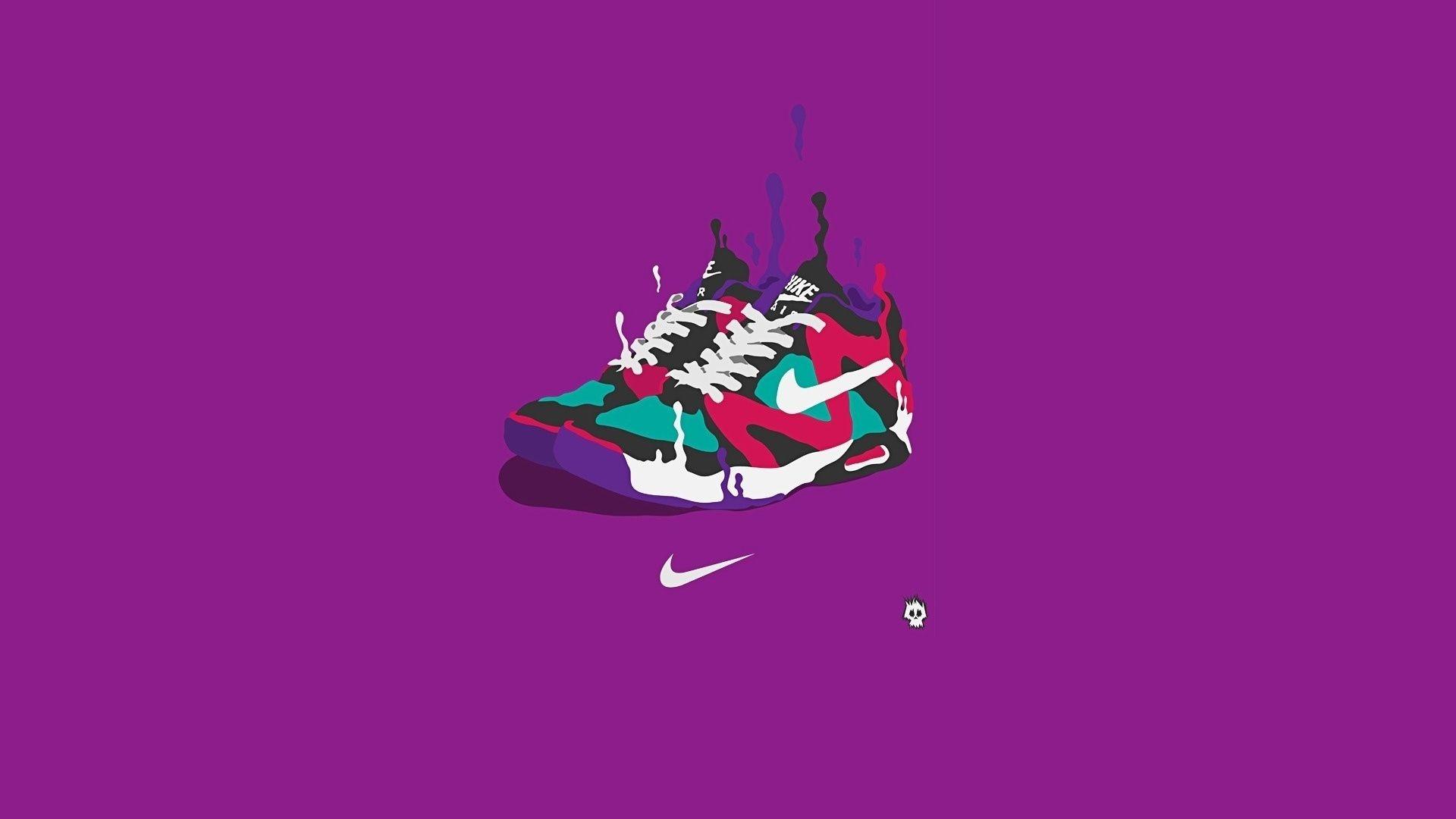 Download Wallpaper 1920x1080 nike, sneakers, brand, sports, firm