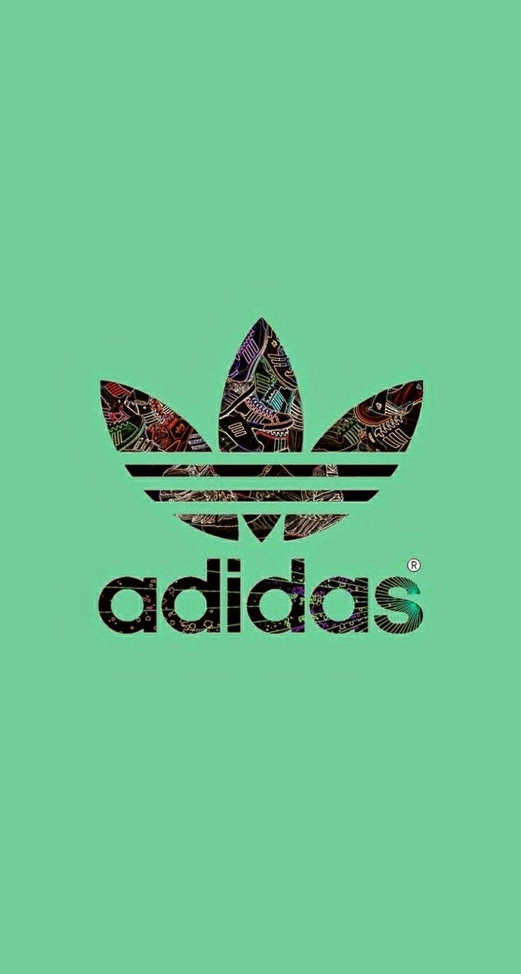 Adidas Logo Green Background iPhone 6 Plus HD Wallpaper HD