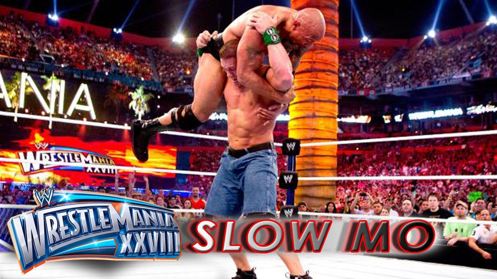 John Cena verpasst The Rock einen Attitude Adjustment: WrestleMania