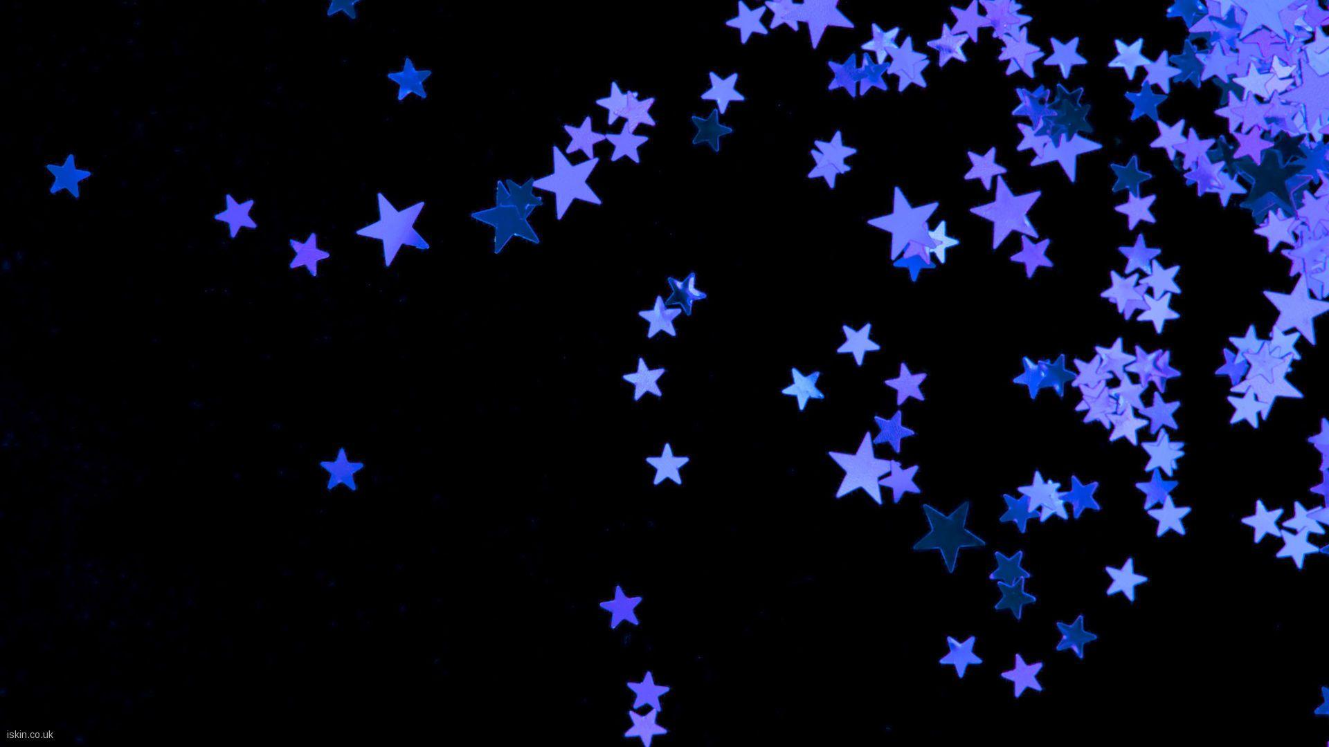 Black And Blue Star Background PIC WSW107564 Wallpaper