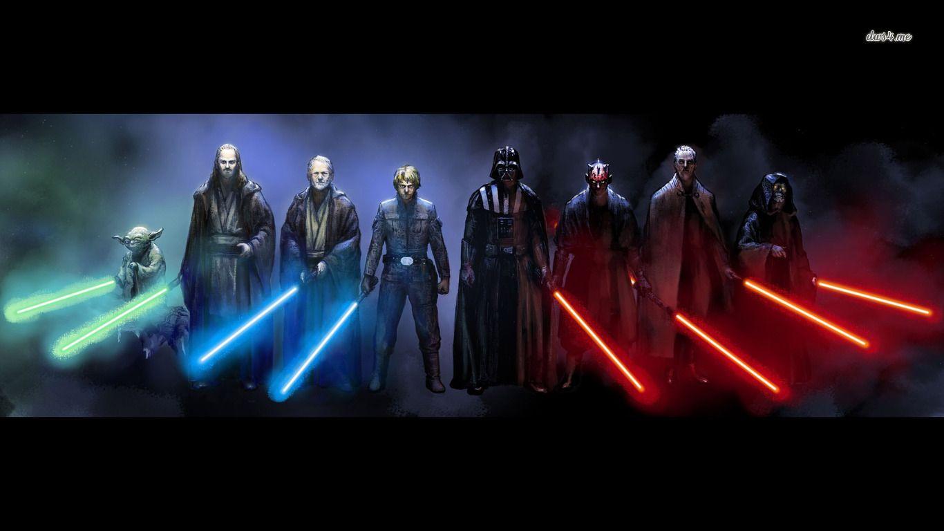 Movie Star Wars Sith Darth Maul Darth Vader Yoda Jedi Wallpaper