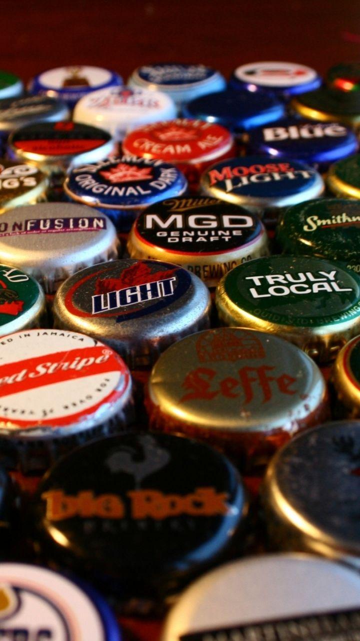 Misc Beer Bottle Caps (720x1280) Wallpaper