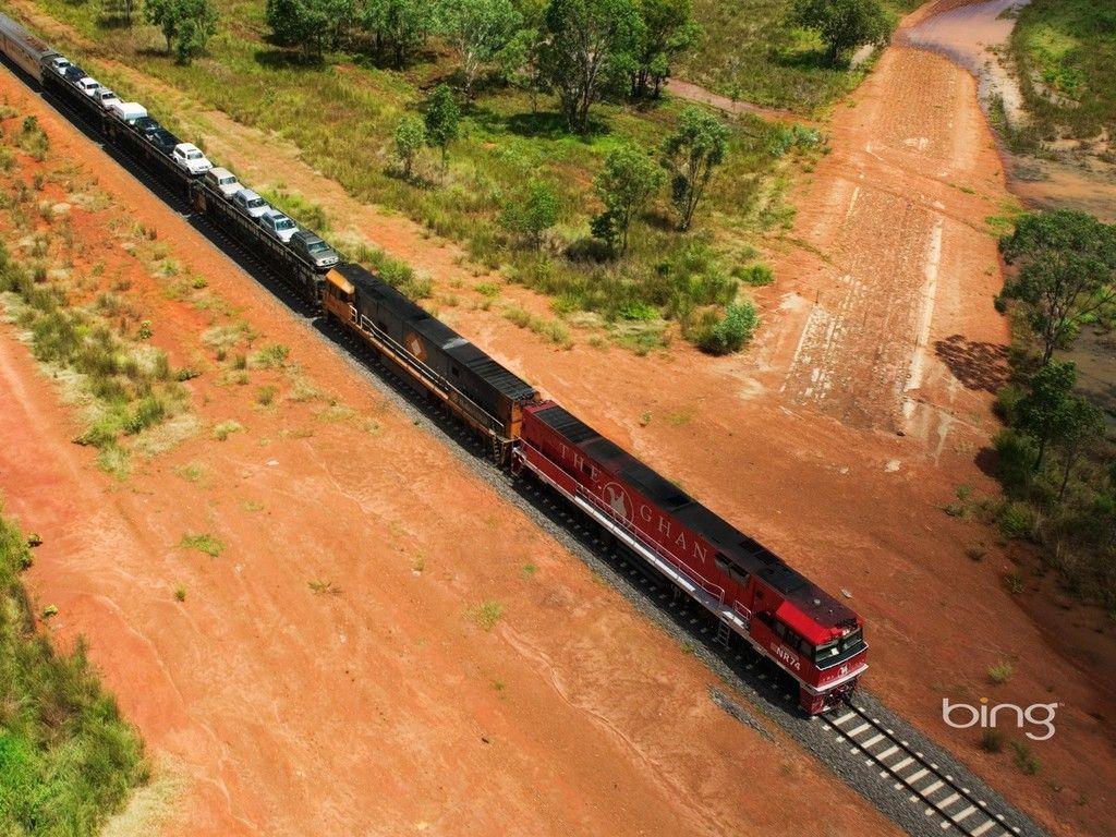 Bing the ghan landscapes trains wallpaper