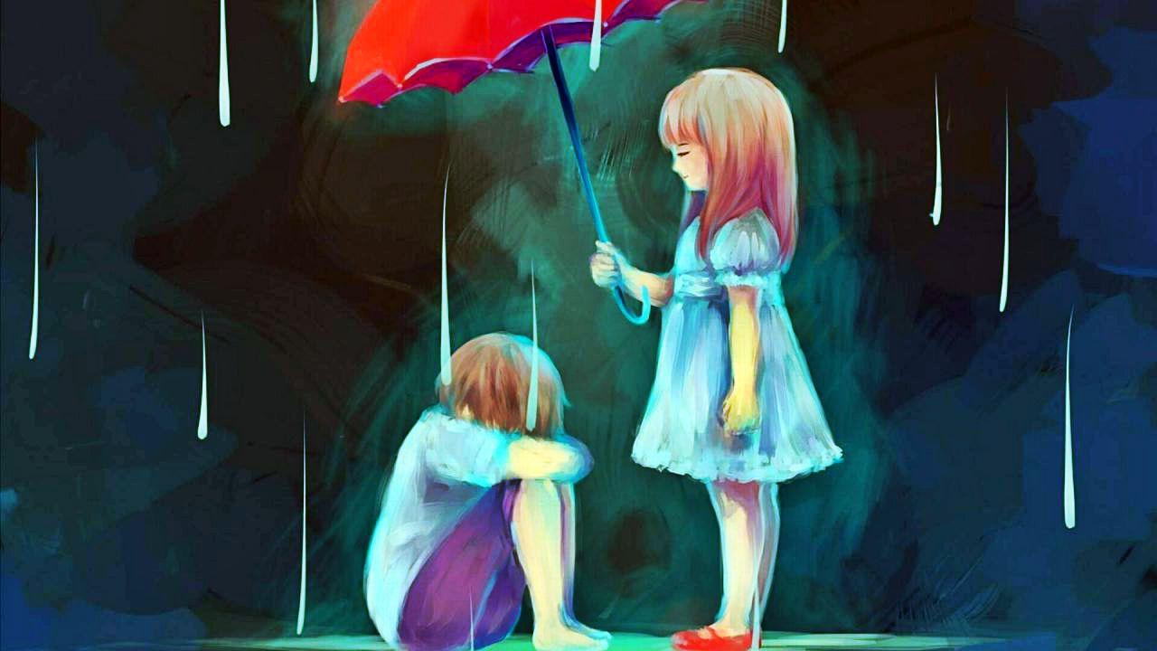 Sad Couple Anime Wallpaper