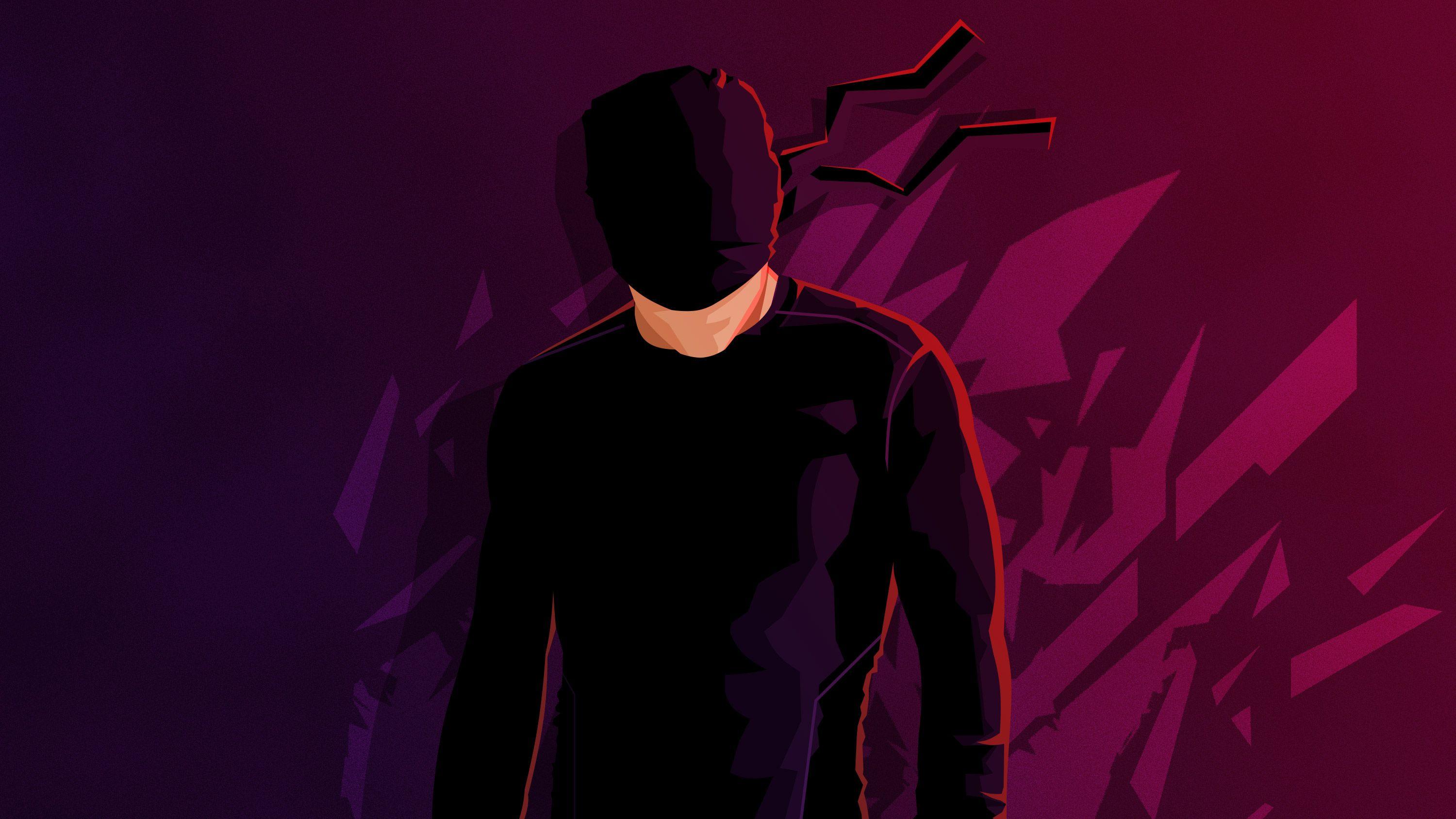 Daredevil Minimalism Hd, HD Superheroes, 4k Wallpaper, Image