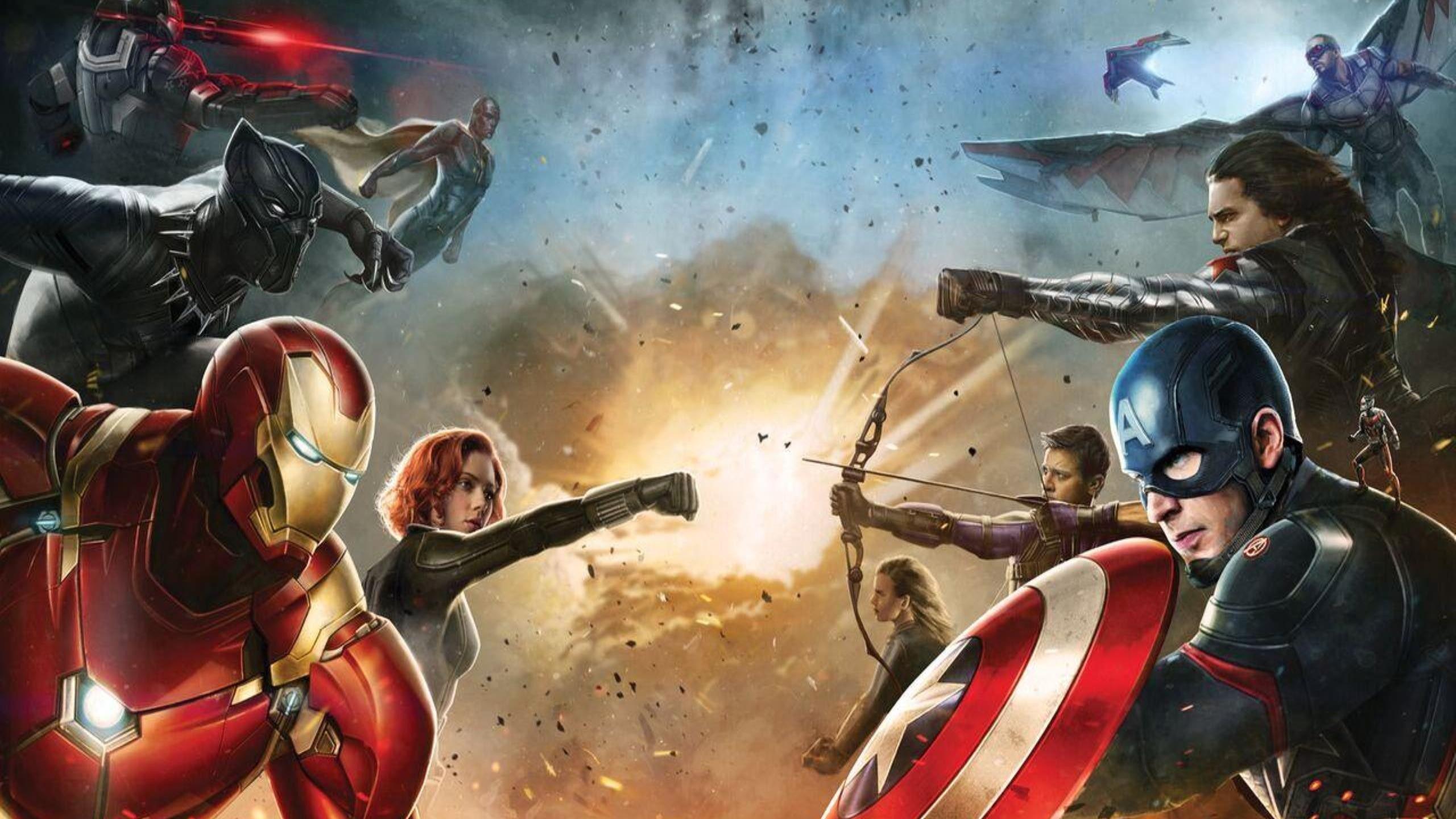 Captain America Civil War Movie Free 4k Wallpaper 2560x1440