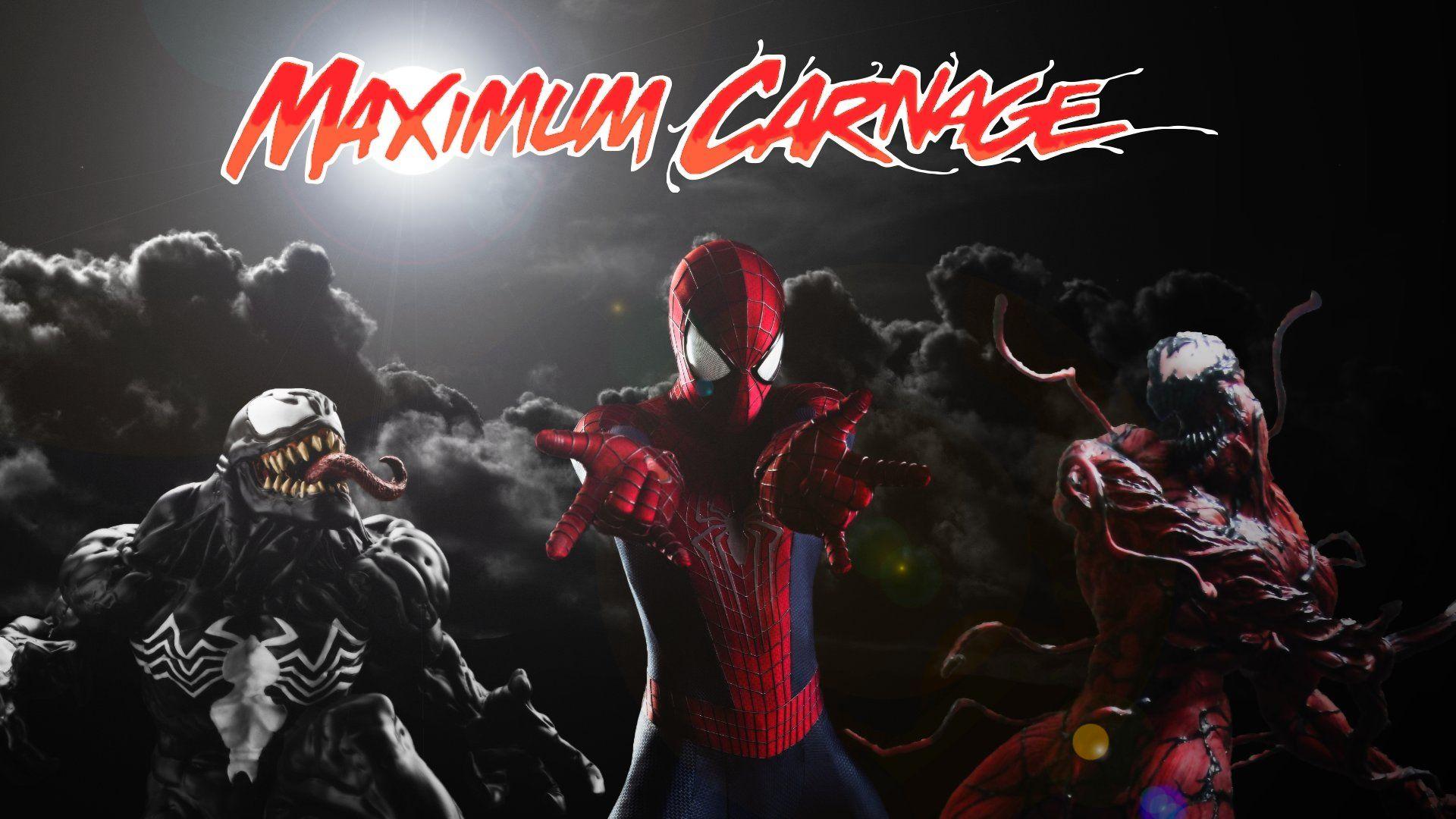 Spider Man Venom Maximum Carnage Scrolling Fighting Action Superhero