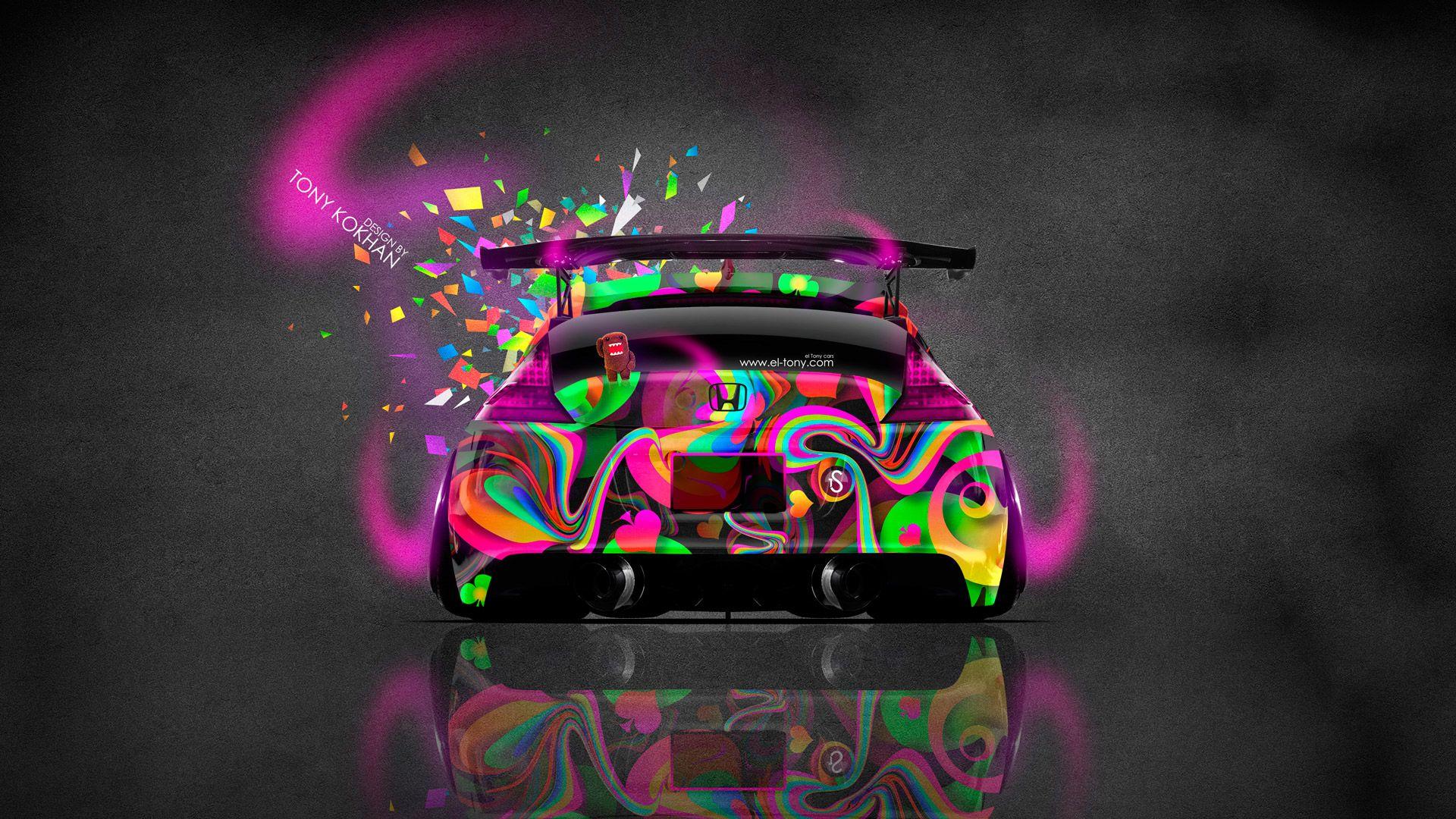 Honda CR Z JDM Tuning Back Domo Kun Toy Car 2014