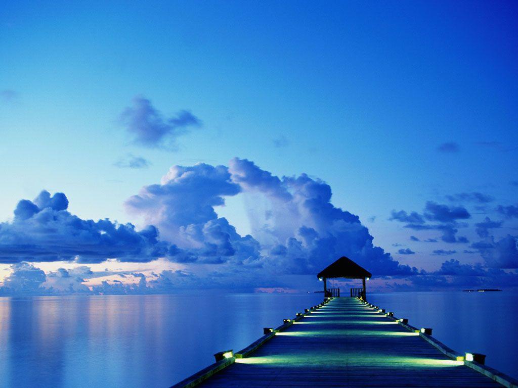 Romantic Blue Dock /romantic Blue Dock