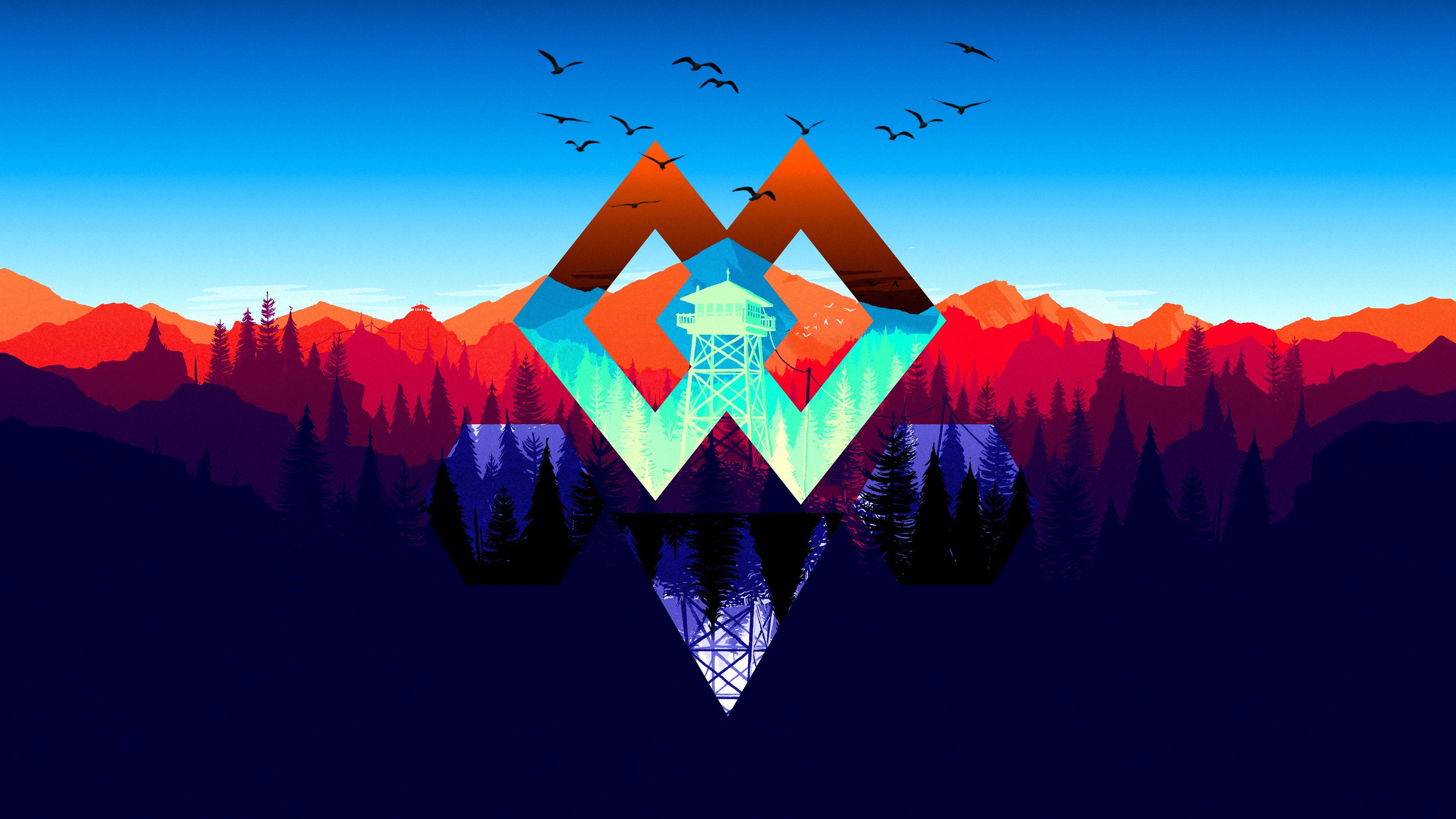 Firewatch Blue Wallpapers Wallpaper Cave