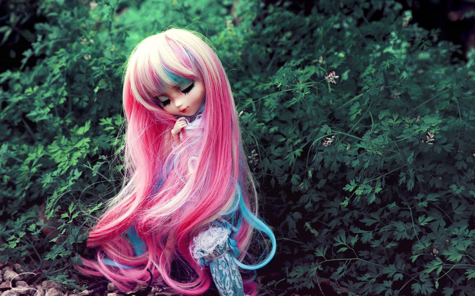 Long Hair Sweet Barbie Doll Wallpaper HD