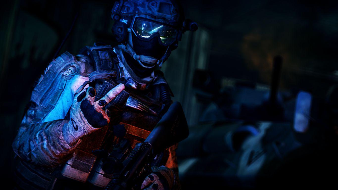 A Delta force op flips the bird at something image's Mod