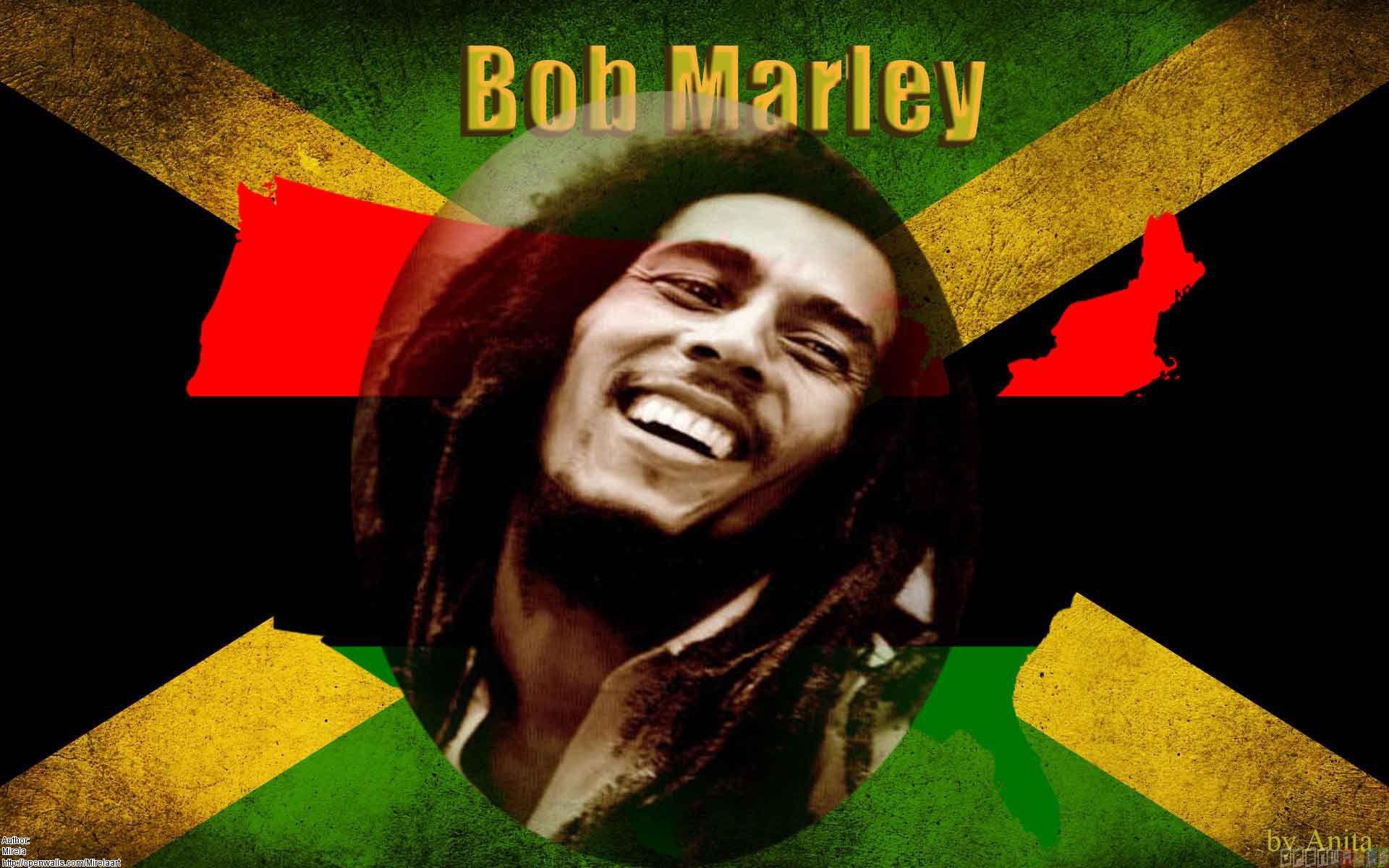 Bob marley painting wallpaper