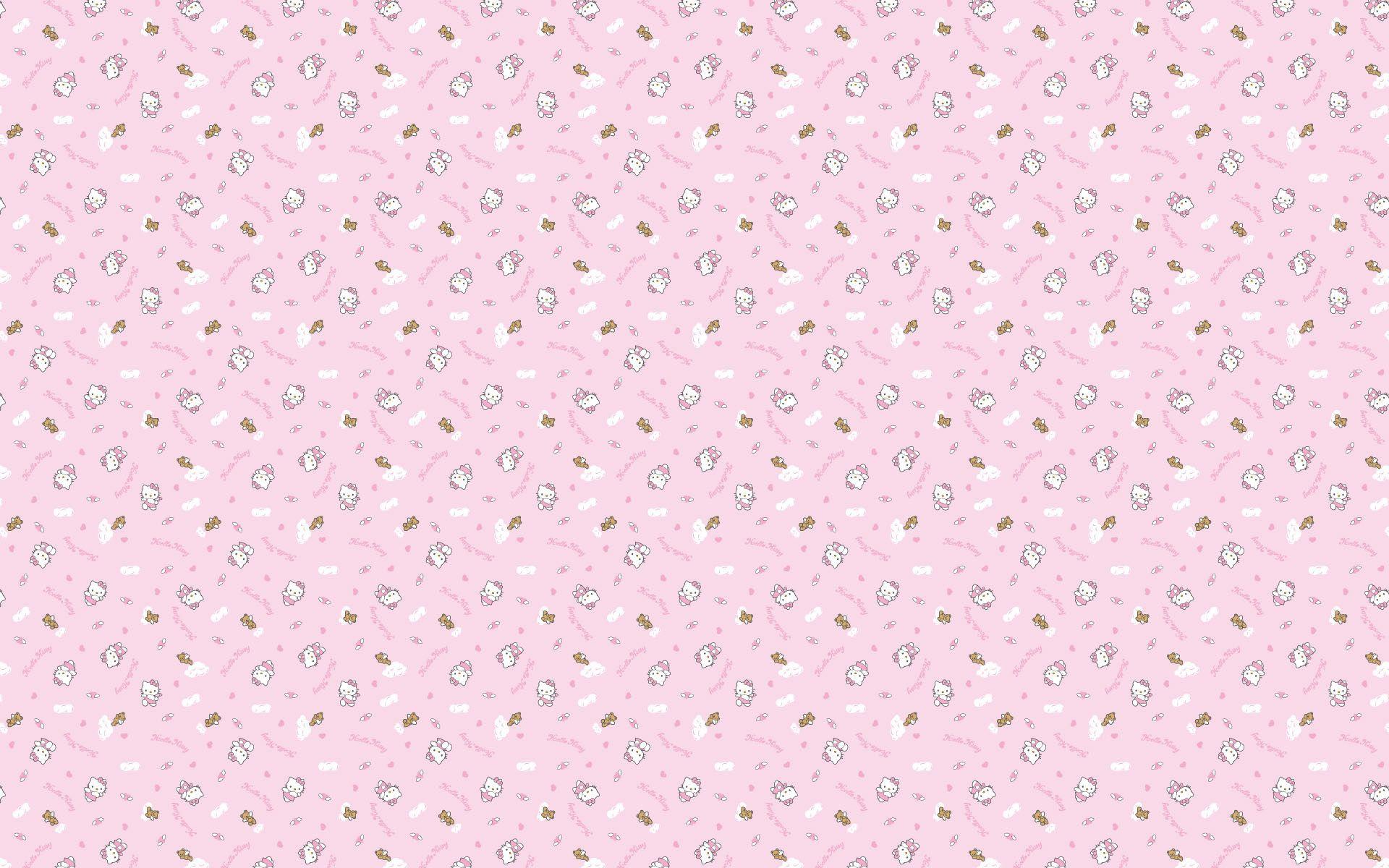 Pink background Hello Kitty 1920×1200