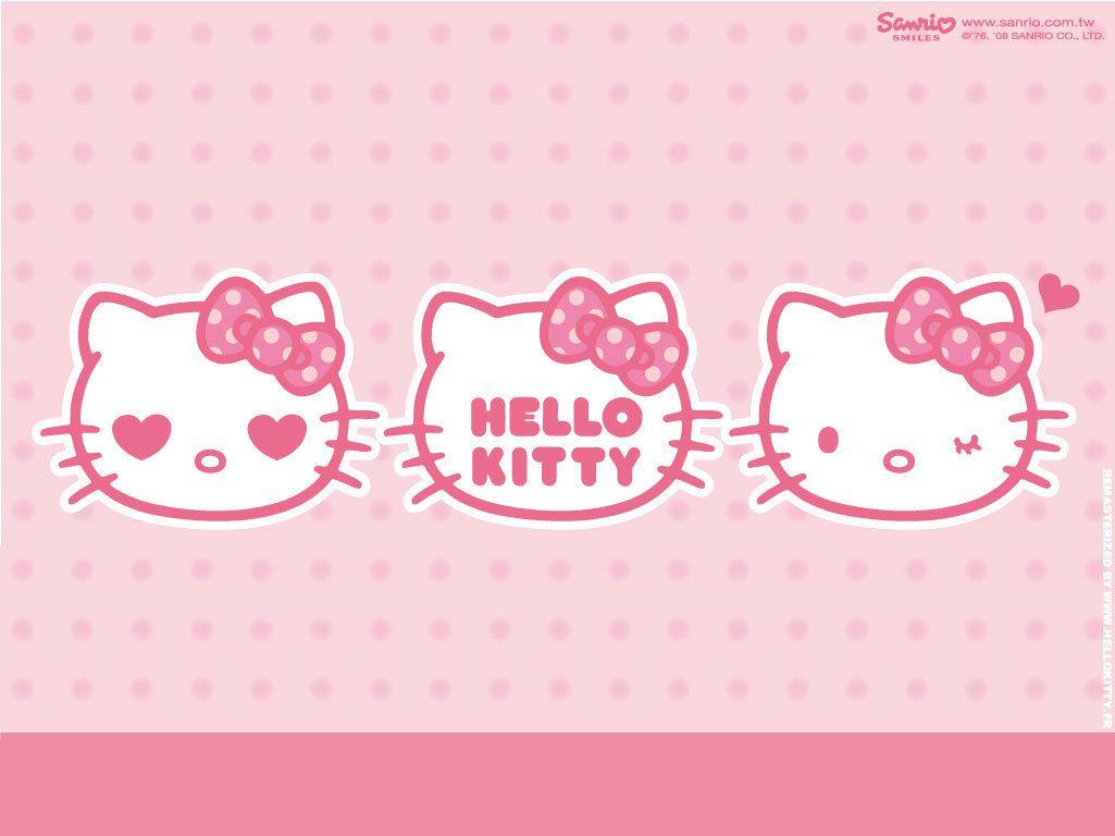 Pink And Black Hello Kitty Background Wallpaper 1920×1200 Hello