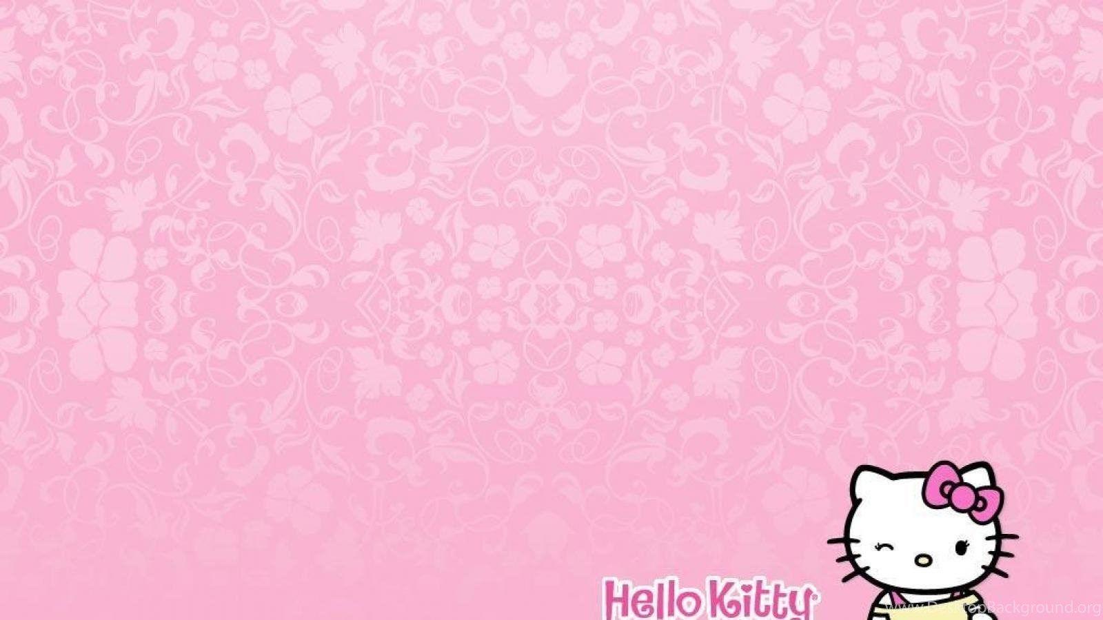Backgrounds Pink Hello Kitty - Wallpaper Cave
