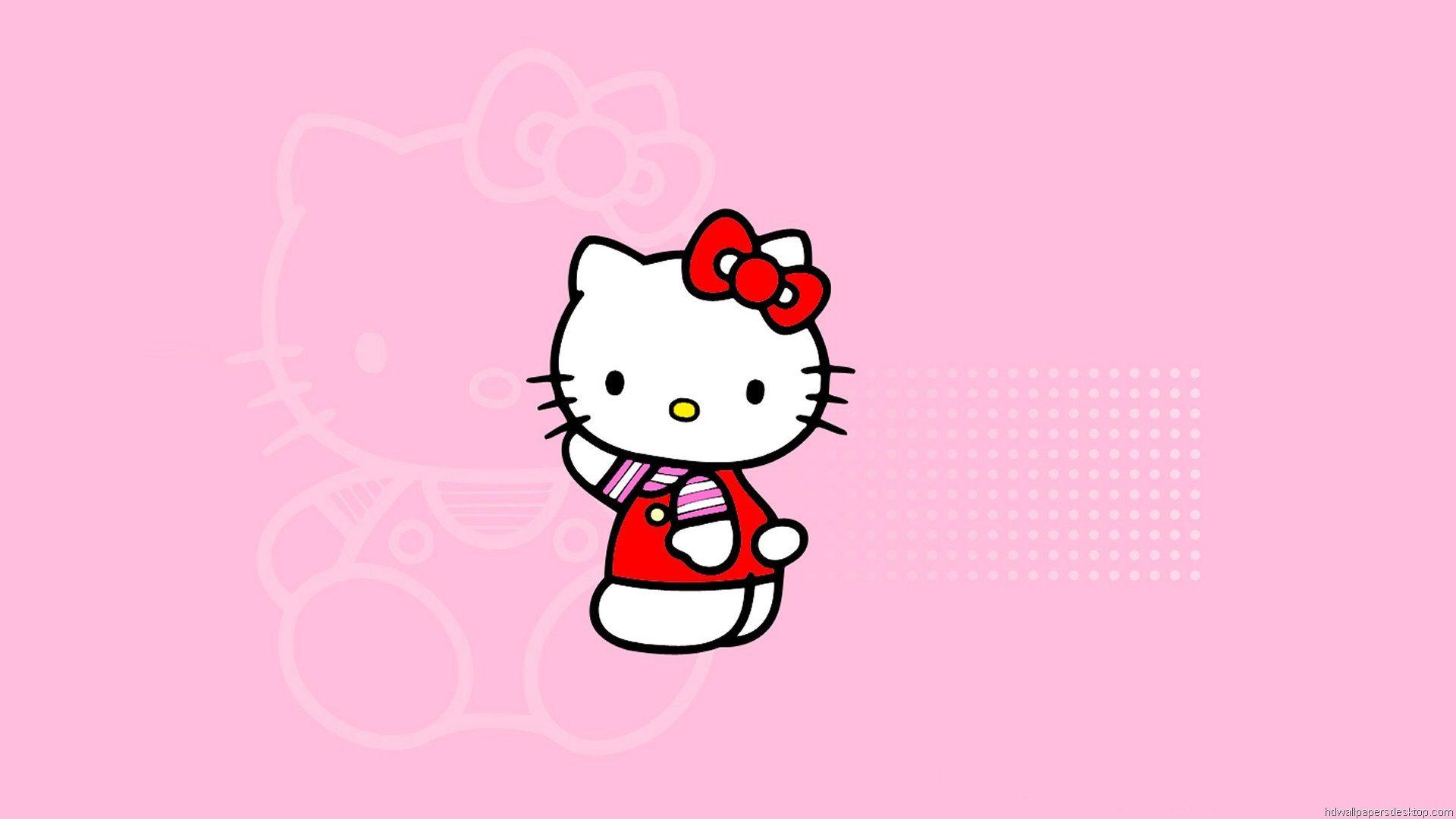 Background Hello Kitty Pink