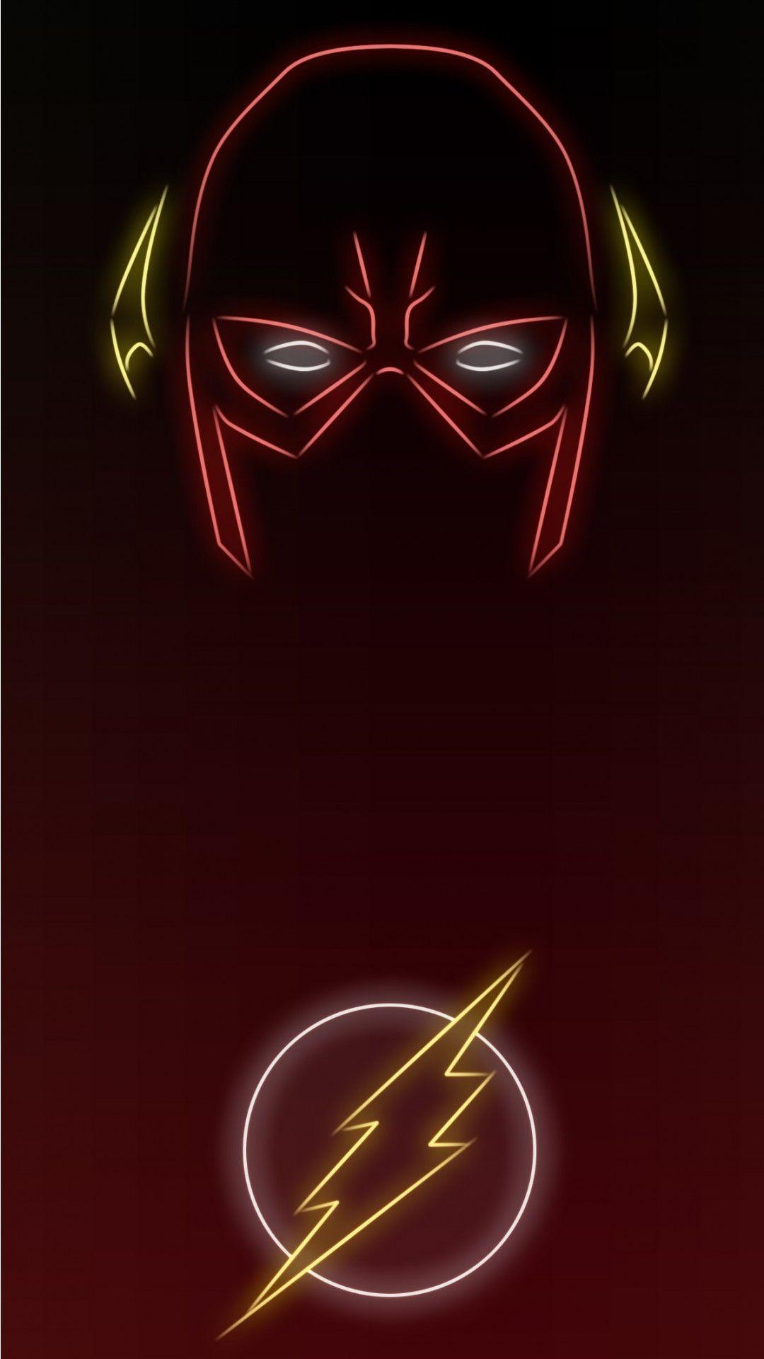 Neon Light The Flash. Flash wallpaper, Flash comics, Flash logo