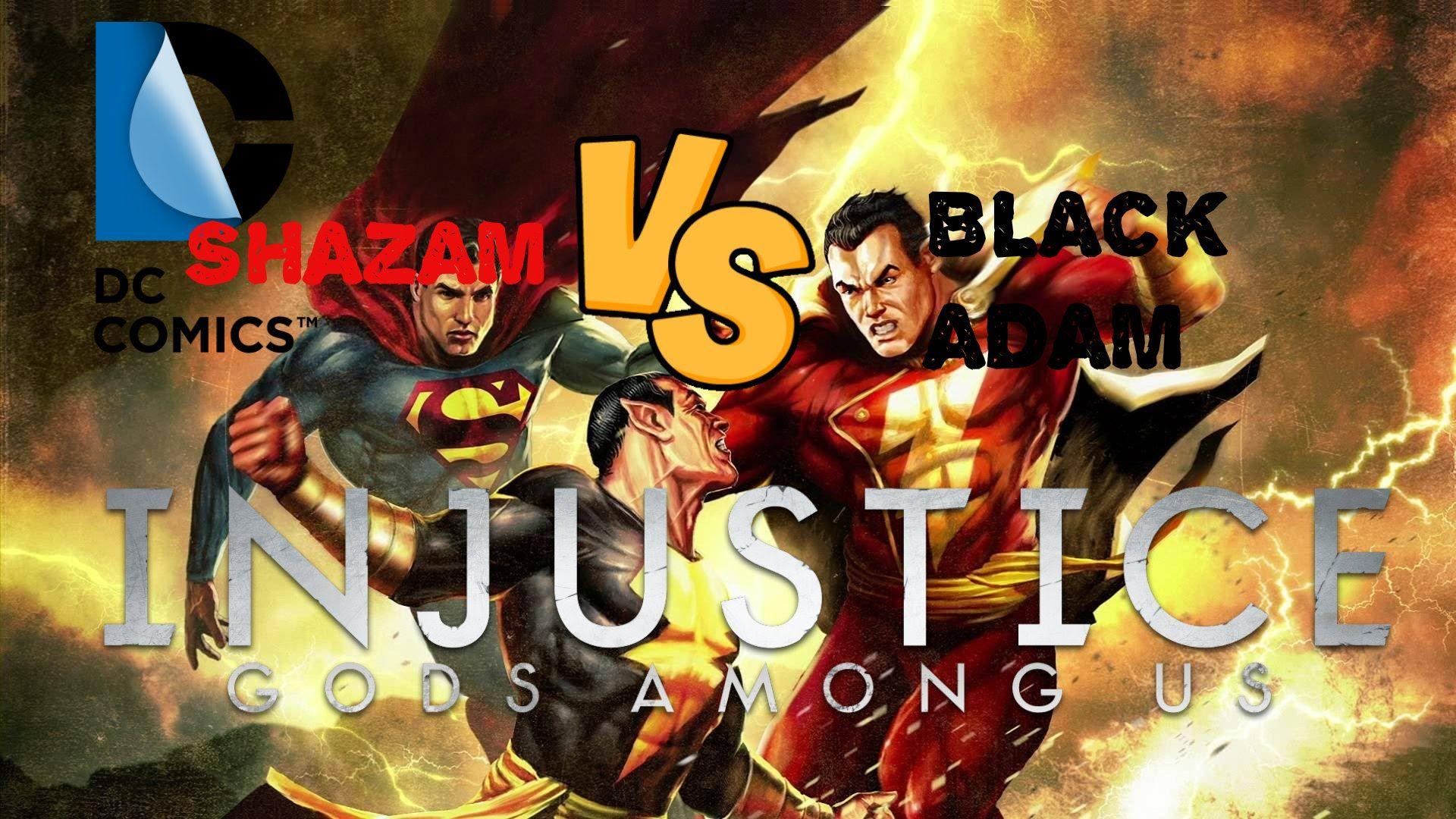 Injustice Gods Amongus. Shazam VS Superman VS Black Adam. Gameplay