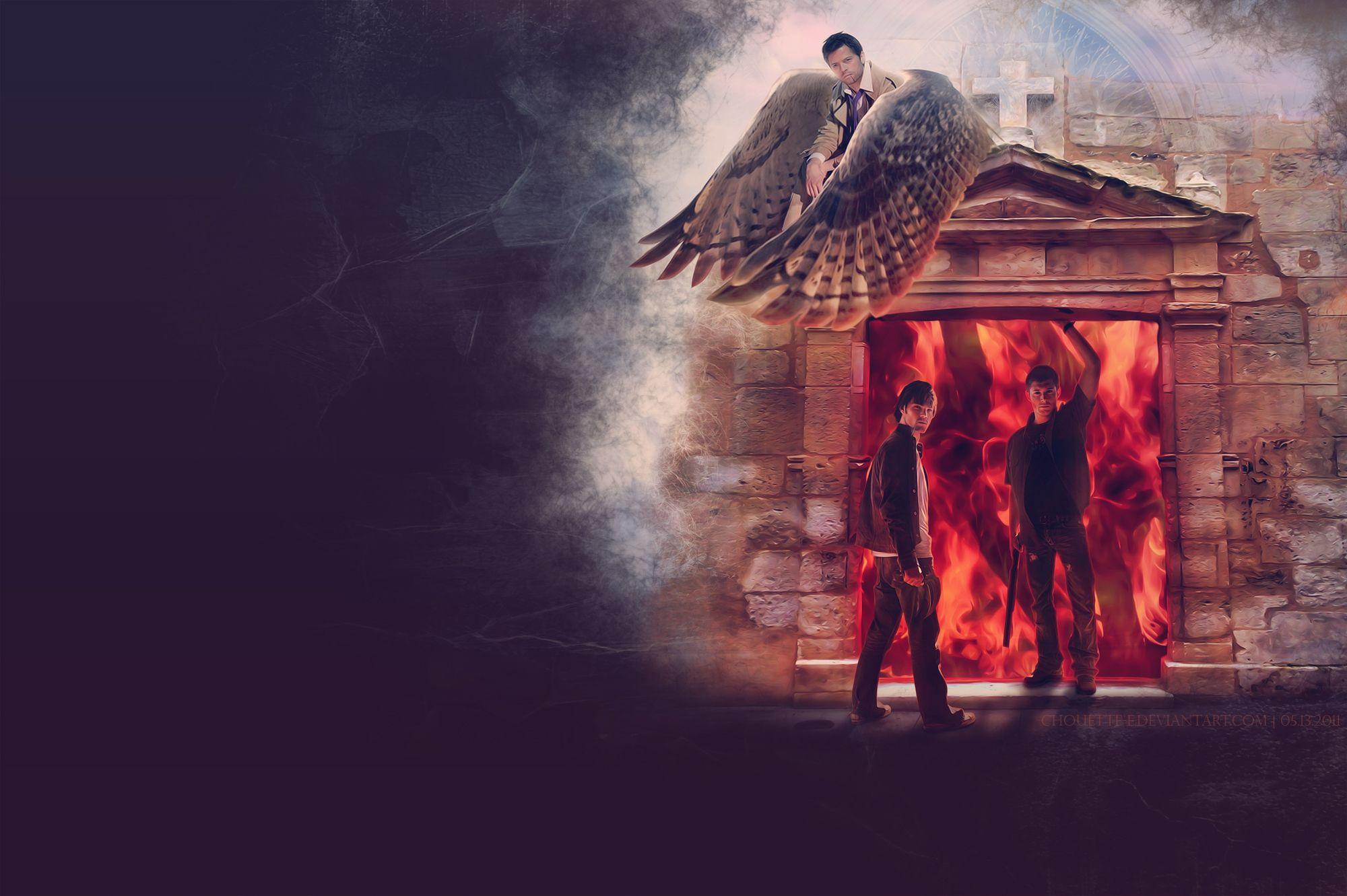 The gates of hell from the TV series Supernatural wallpaper