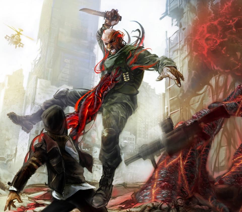James Heller gets infected, from the Prototype 2 videogame