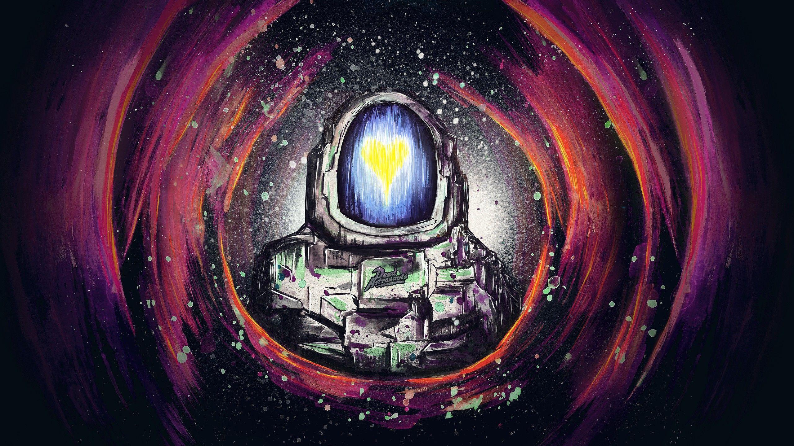 Trippy Astronaut Wallpaper