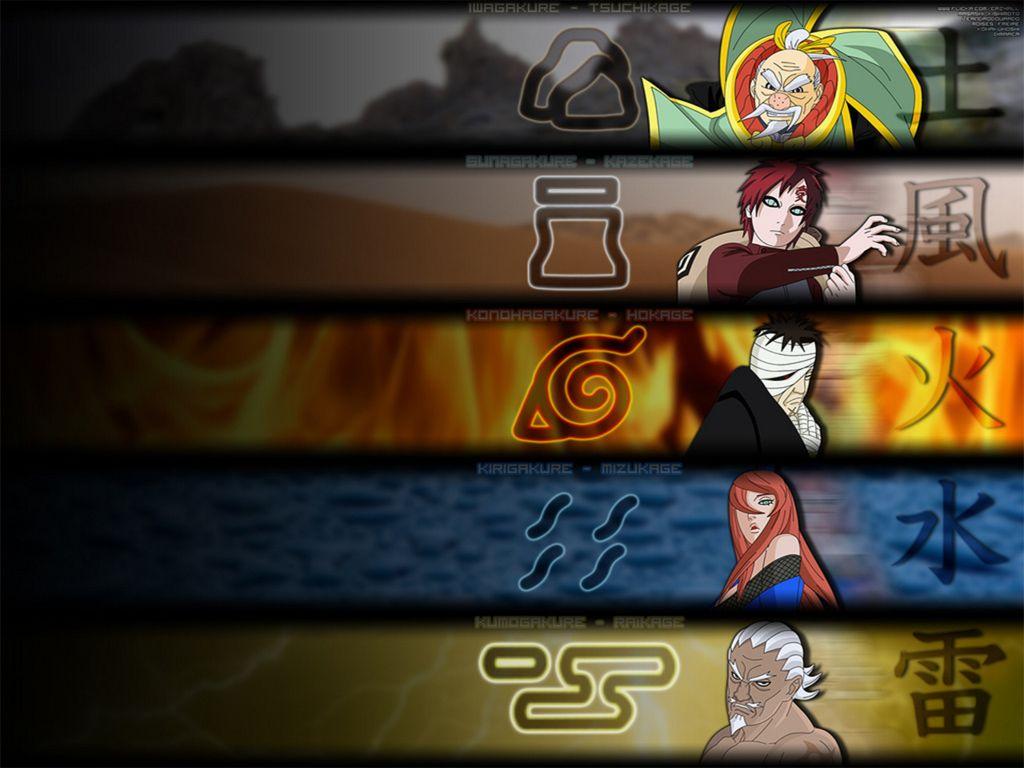 Five Kage Summit Naruto Naruto Shippuden Wallpaper